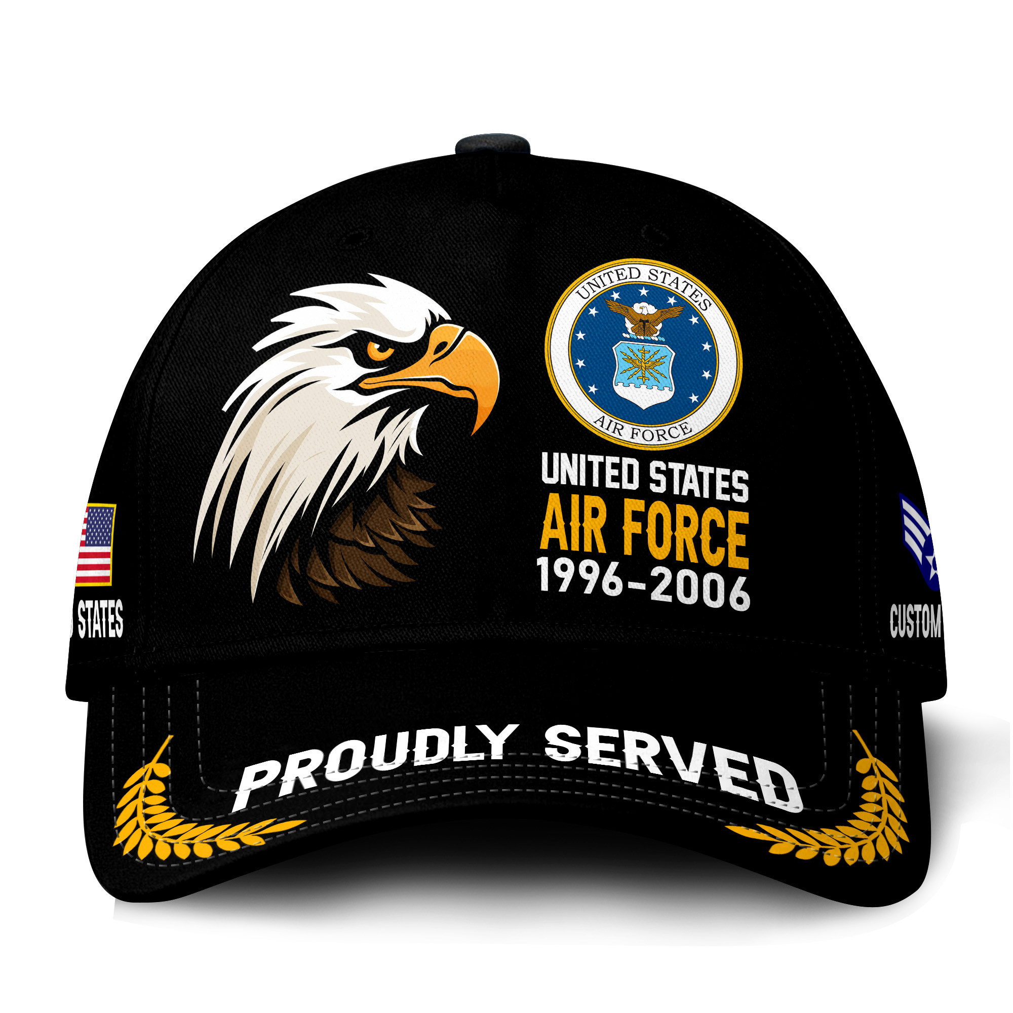 Premium Custom USAF Veteran Hat VPVC021134, Cap For Air Force Veterans, Gifts For Veterans Day, Father’s Day