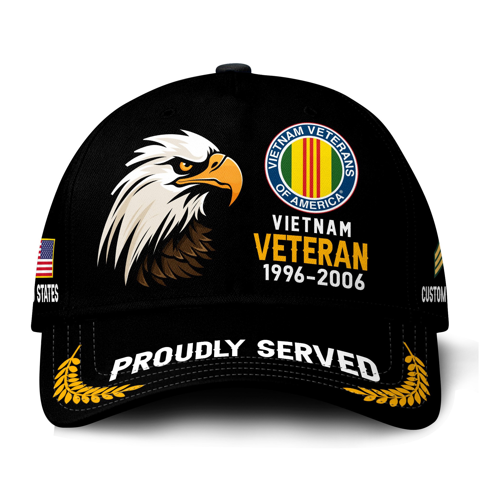 Premium Custom Vietnam Veteran Hat VPVC021136, Cap For Vietnam Veterans, Gifts For Veterans Day, Father’s Day