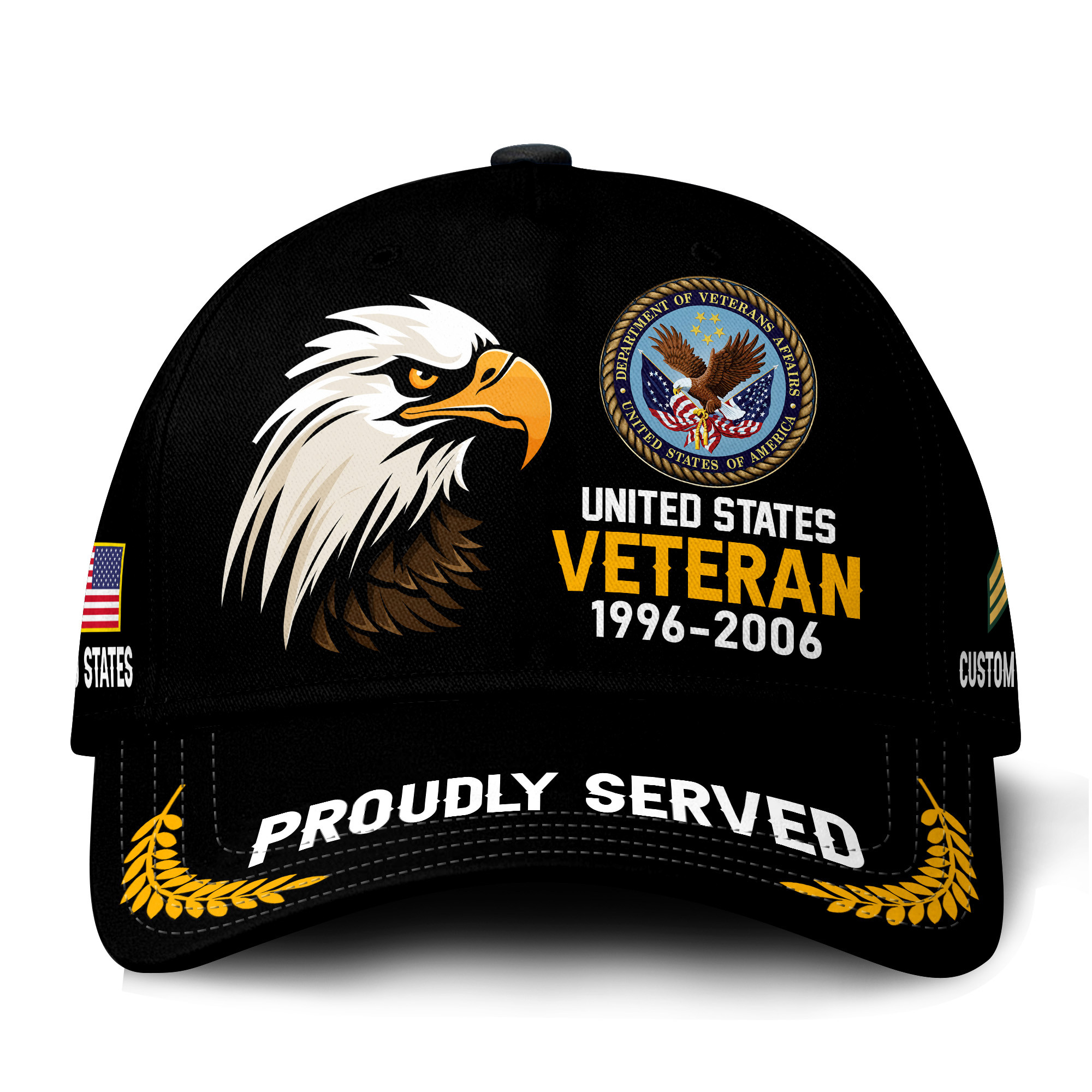 Premium Custom US Veteran Hat VPVC021137, Cap For US Veterans, Gifts For Veterans Day, Father’s Day