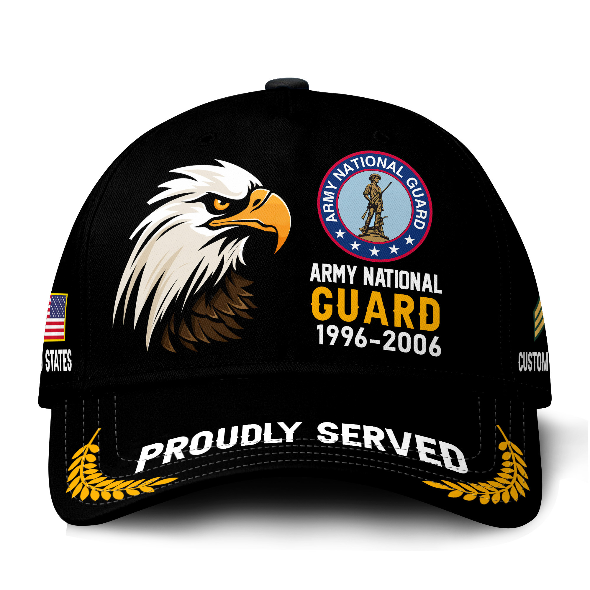 Premium Custom Army National Guard Veteran Hat VPVC021138, Cap For Army National Guard Veteran, Gifts For Veterans Day, Father’s Day