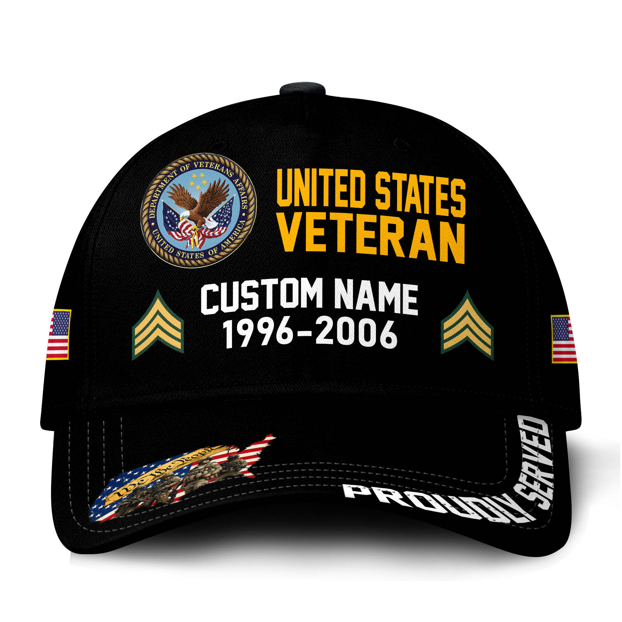 Premium Custom US Veteran Hat VPVC021147, Cap For US Veterans, Gifts For Veterans Day, Father’s Day
