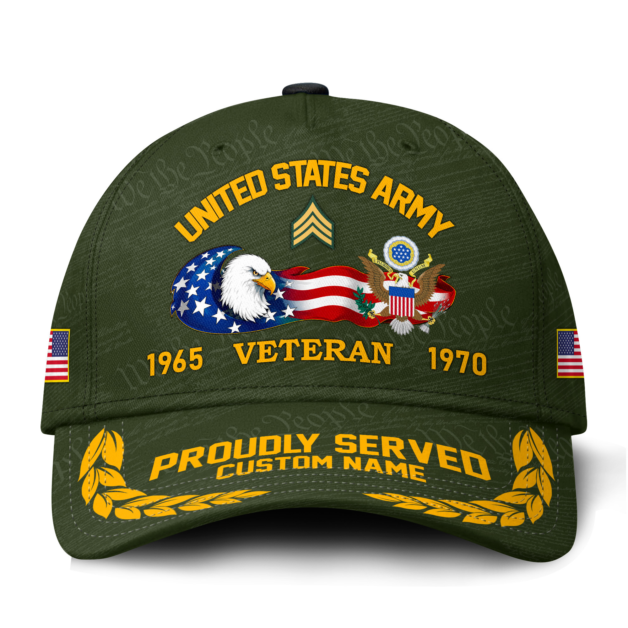 Premium Custom US Army Veteran Hat VPVC021151, Cap For Army Veterans, Gifts For Veterans Day, Father’s Day