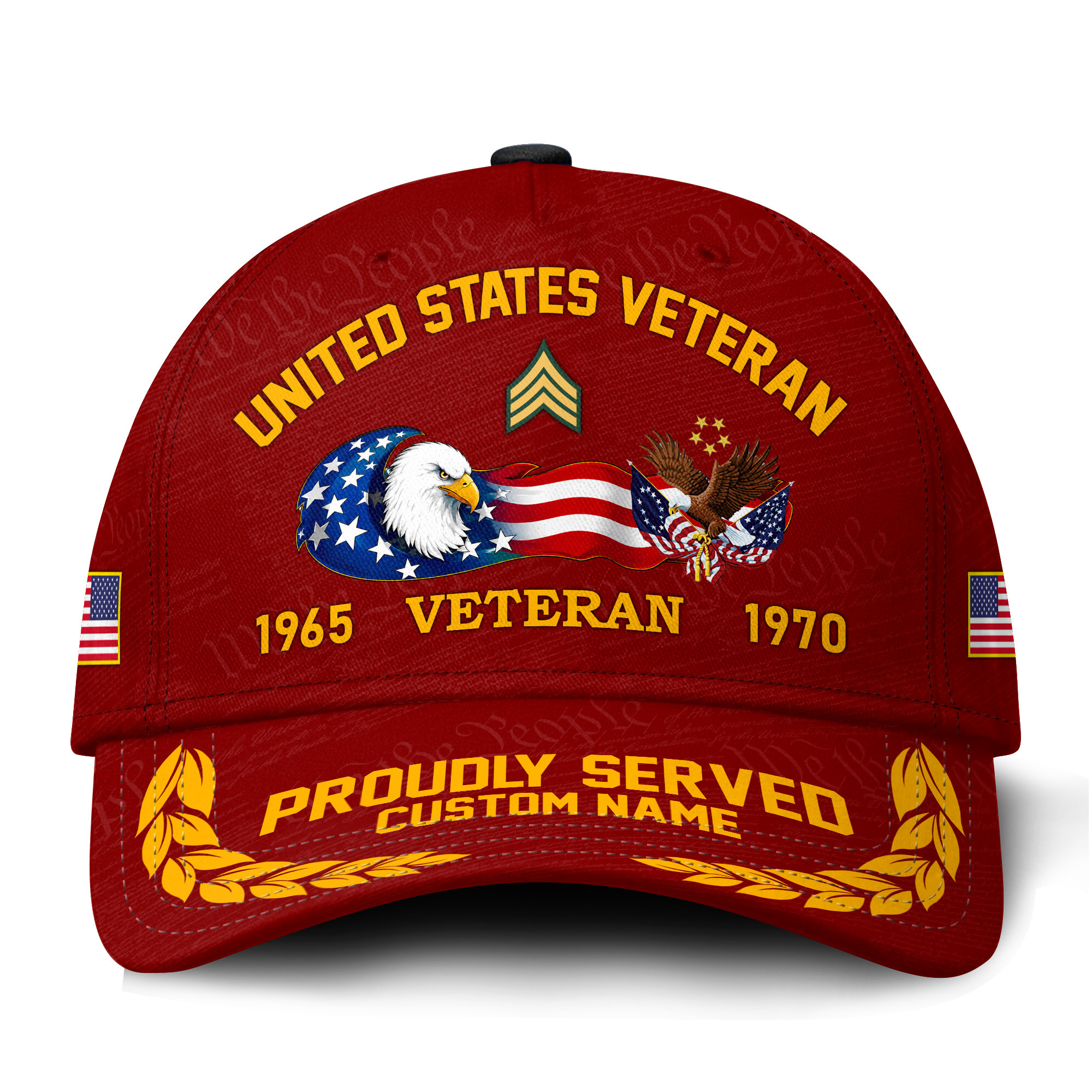 Premium Custom US Veteran Hat VPVC021157, Cap For US Veterans, Gifts For Veterans Day, Father’s Day