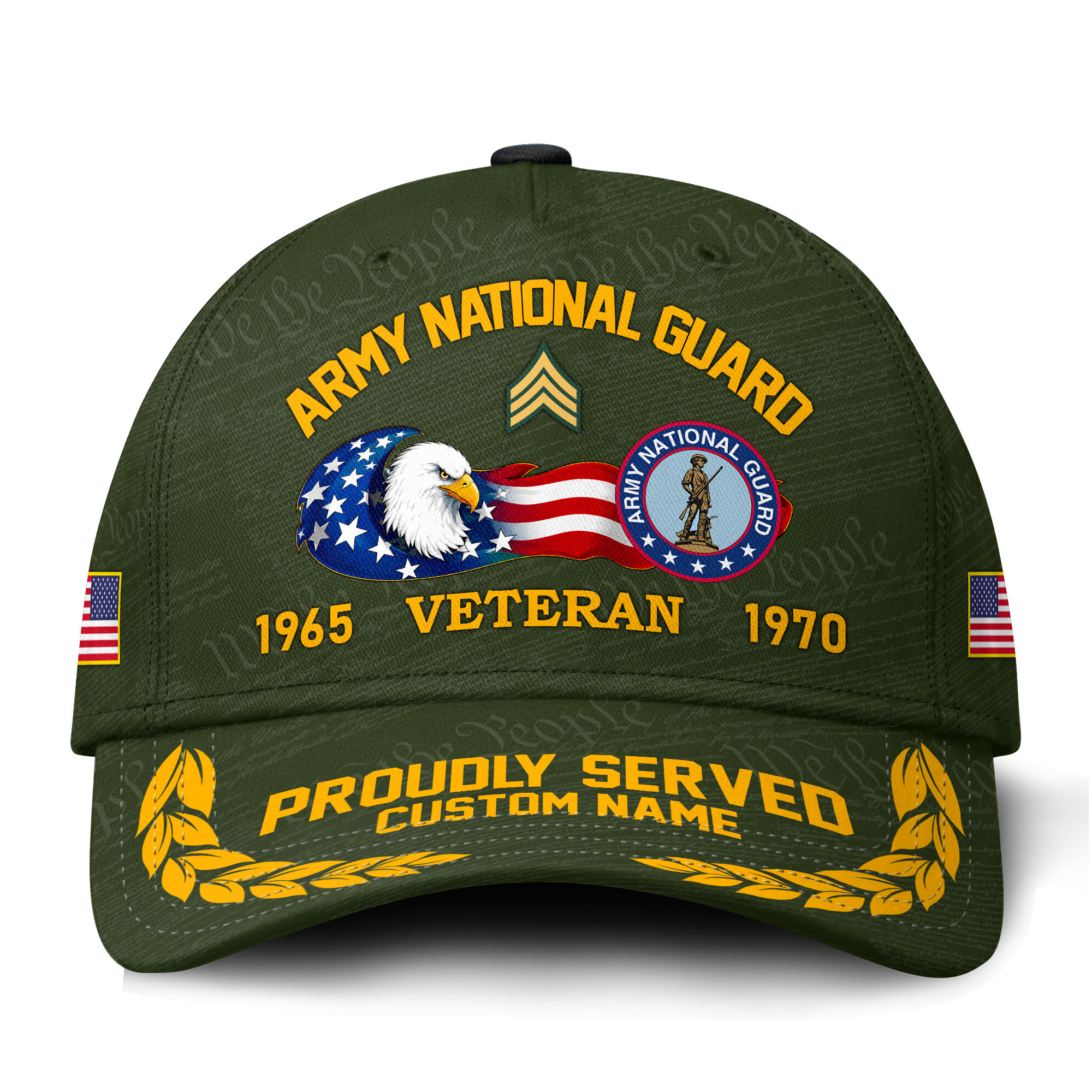 Premium Custom Army National Guard Veteran Hat VPVC021158, Cap For Army National Guard Veteran, Gifts For Veterans Day, Father’s Day