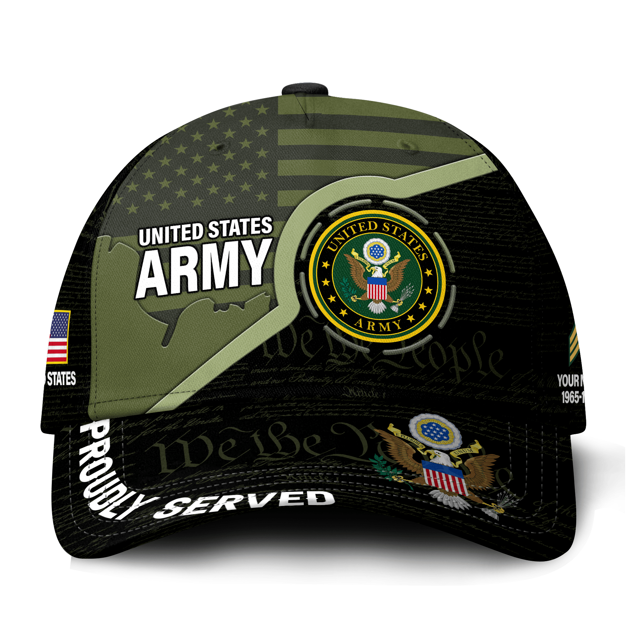 Premium Custom US Army Veteran Hat VPVC021181, Cap For Army Veterans, Gifts For Veterans Day, Father’s Day
