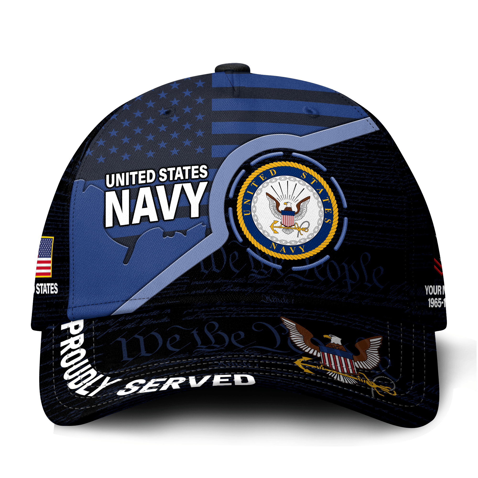 Premium Custom US Navy Veteran Hat VPVC021182, Cap For Navy Veterans, Gifts For Veterans Day, Father’s Day