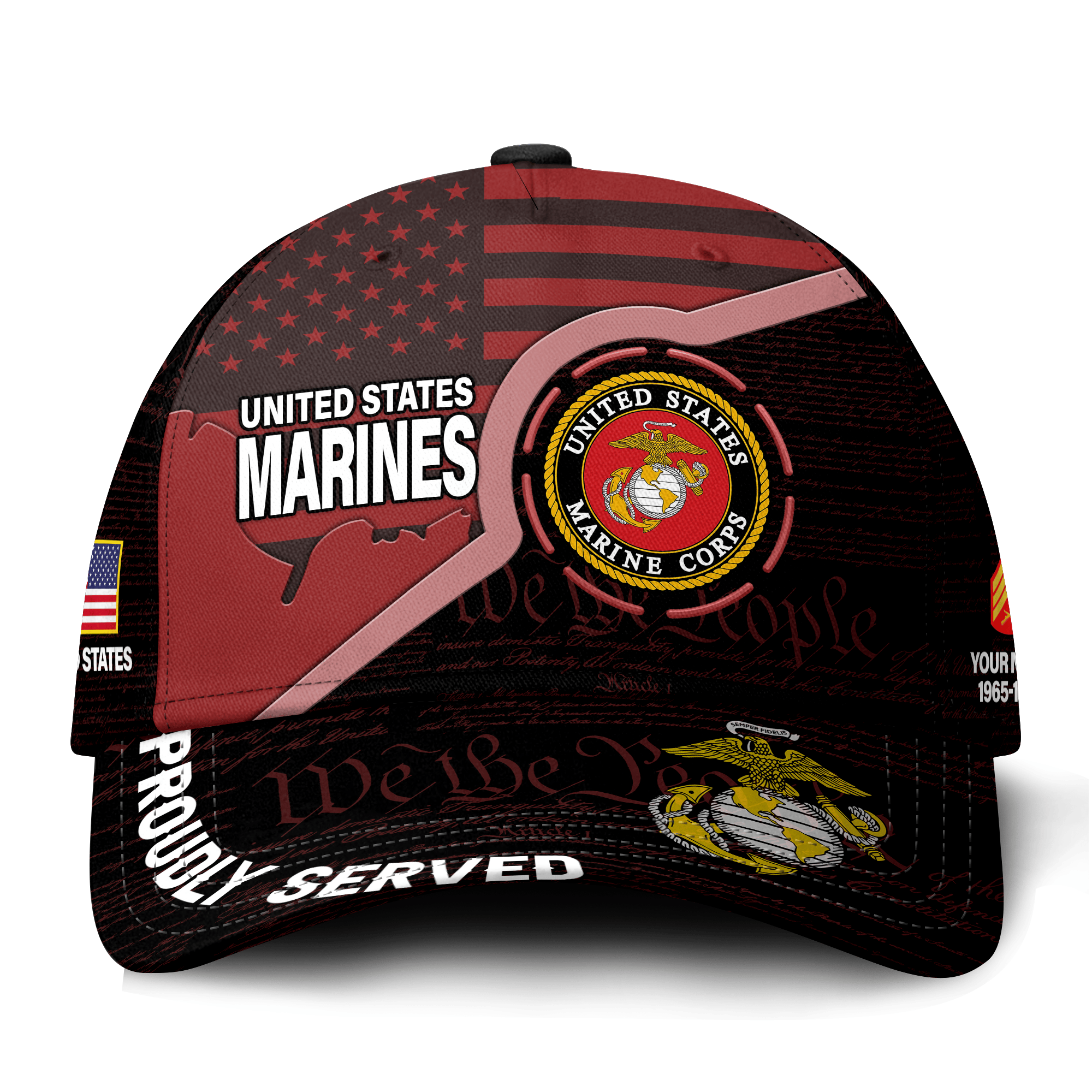 Premium Custom USMC Veteran Hat VPVC021183, Cap For Marine Veterans, Gifts For Veterans Day, Father’s Day