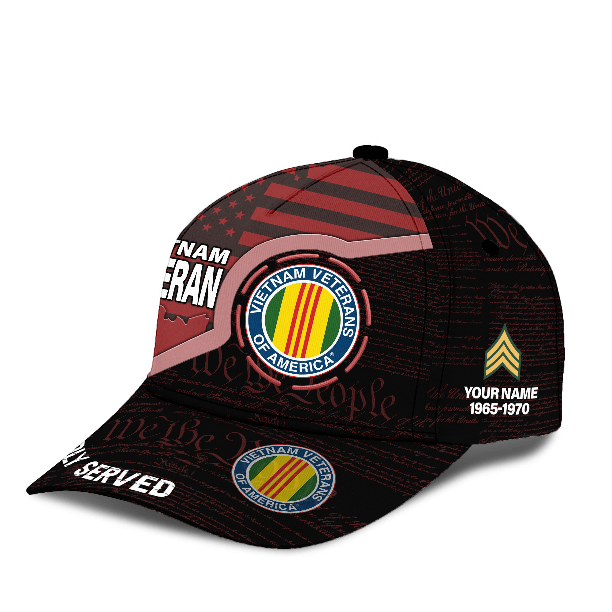 Premium Custom Vietnam Veteran Hat VPVC021186, Cap For Vietnam Veterans, Gifts For Veterans Day, Father’s Day