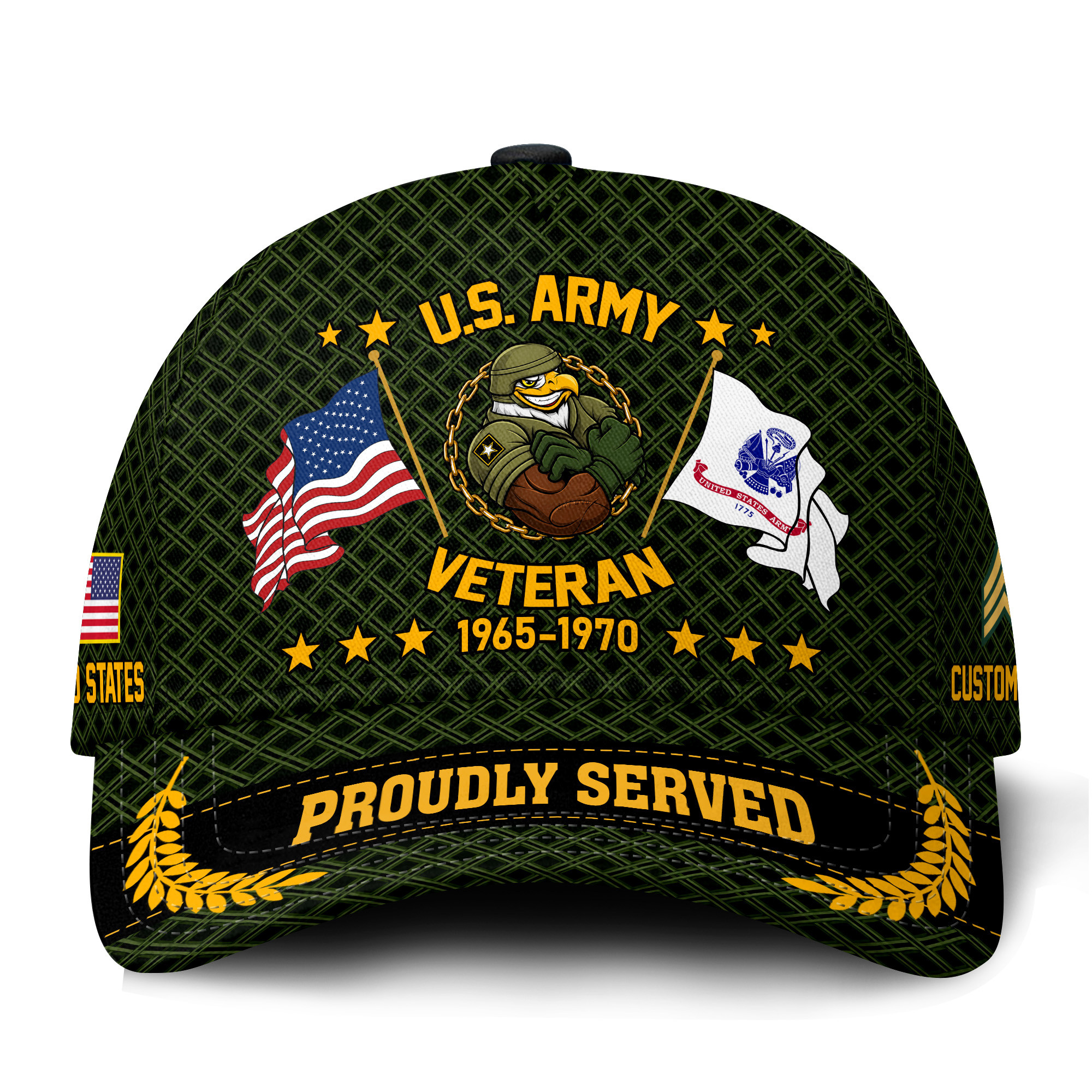 Premium Custom US Army Veteran Hat VPVC021201, Cap For Army Veterans, Gifts For Veterans Day, Father’s Day