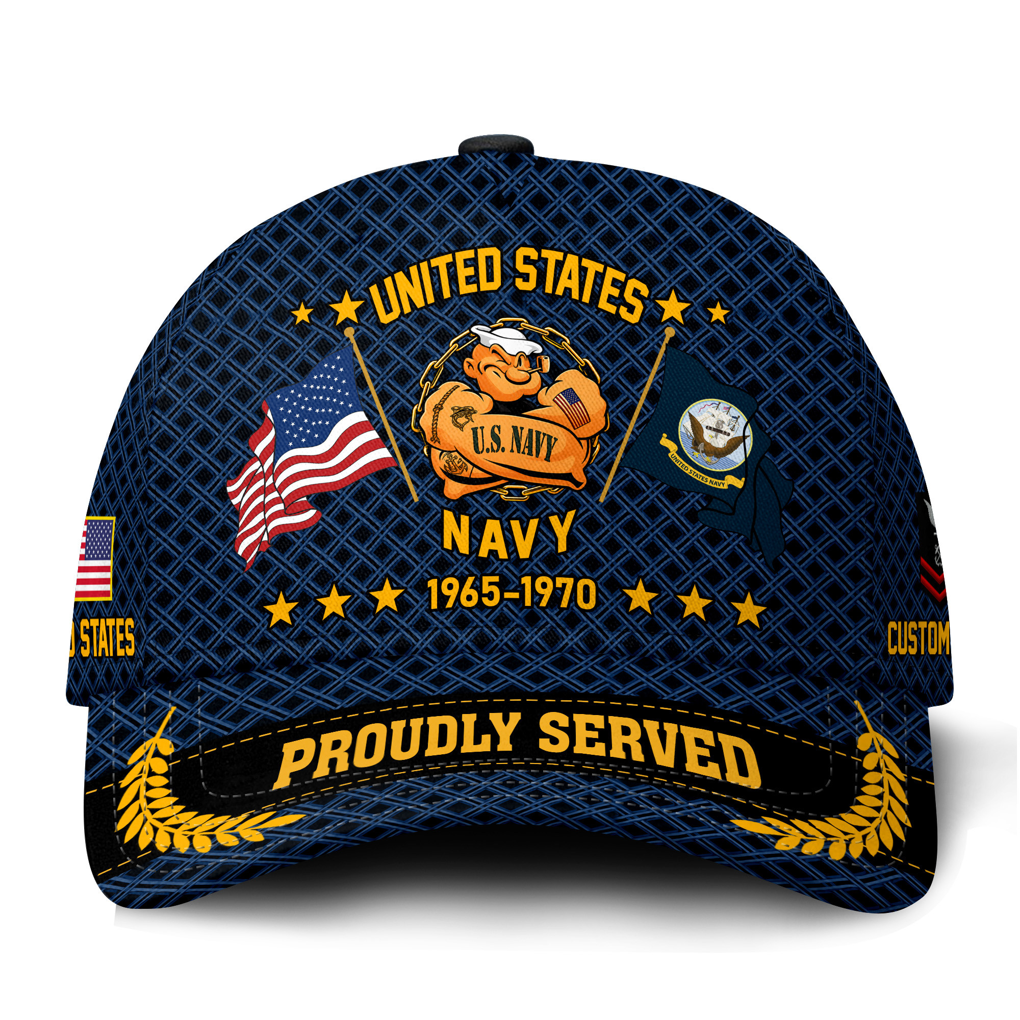 Premium Custom US Navy Veteran Hat VPVC021202, Cap For Navy Veterans, Gifts For Veterans Day, Father’s Day