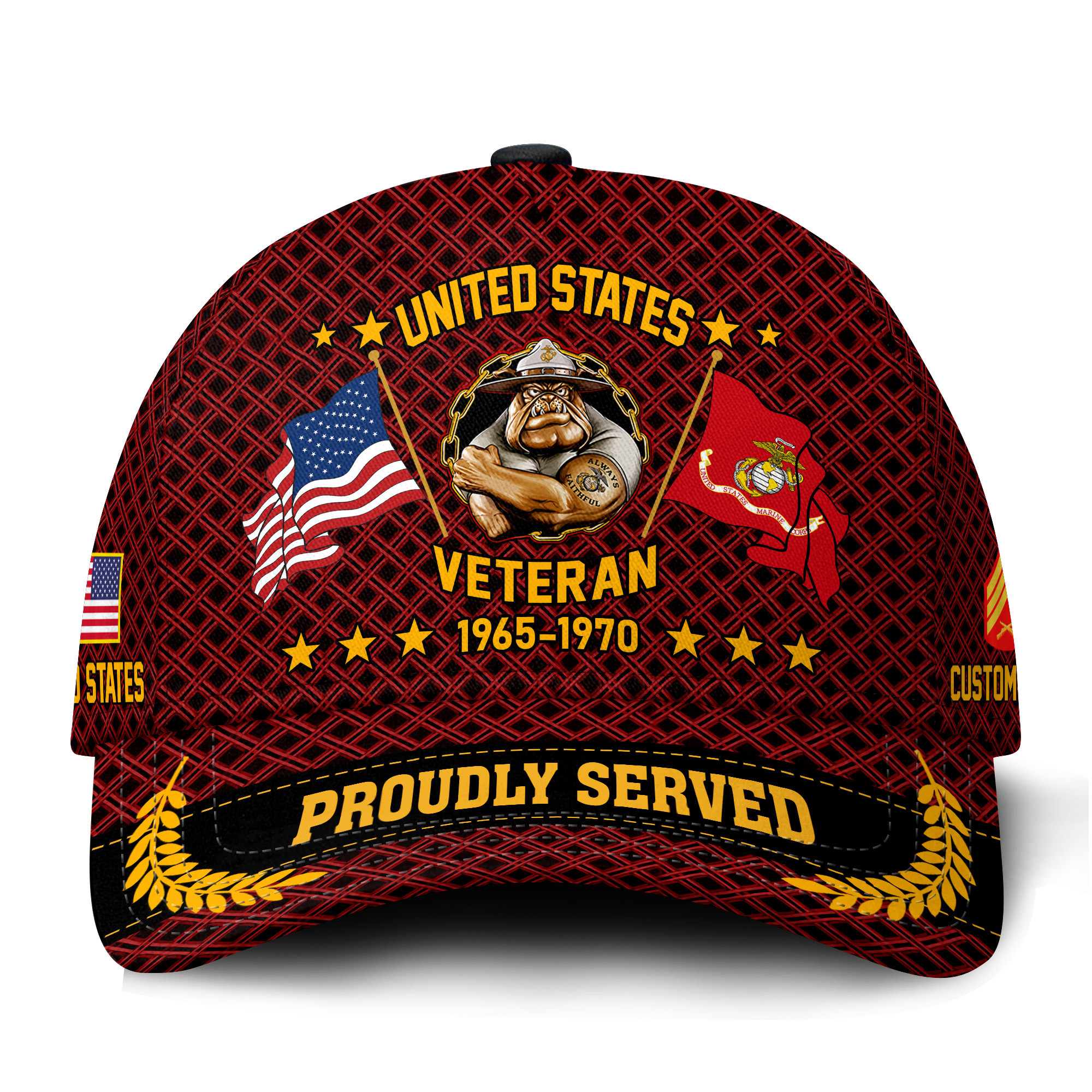Premium Custom USMC Veteran Hat VPVC021203, Cap For Marine Veterans, Gifts For Veterans Day, Father’s Day