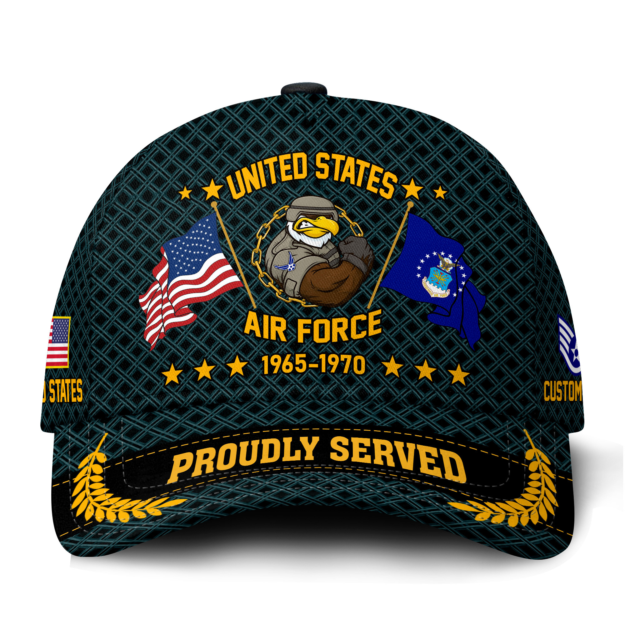 Premium Custom USAF Veteran Hat VPVC021204, Cap For Air Force Veterans, Gifts For Veterans Day, Father’s Day