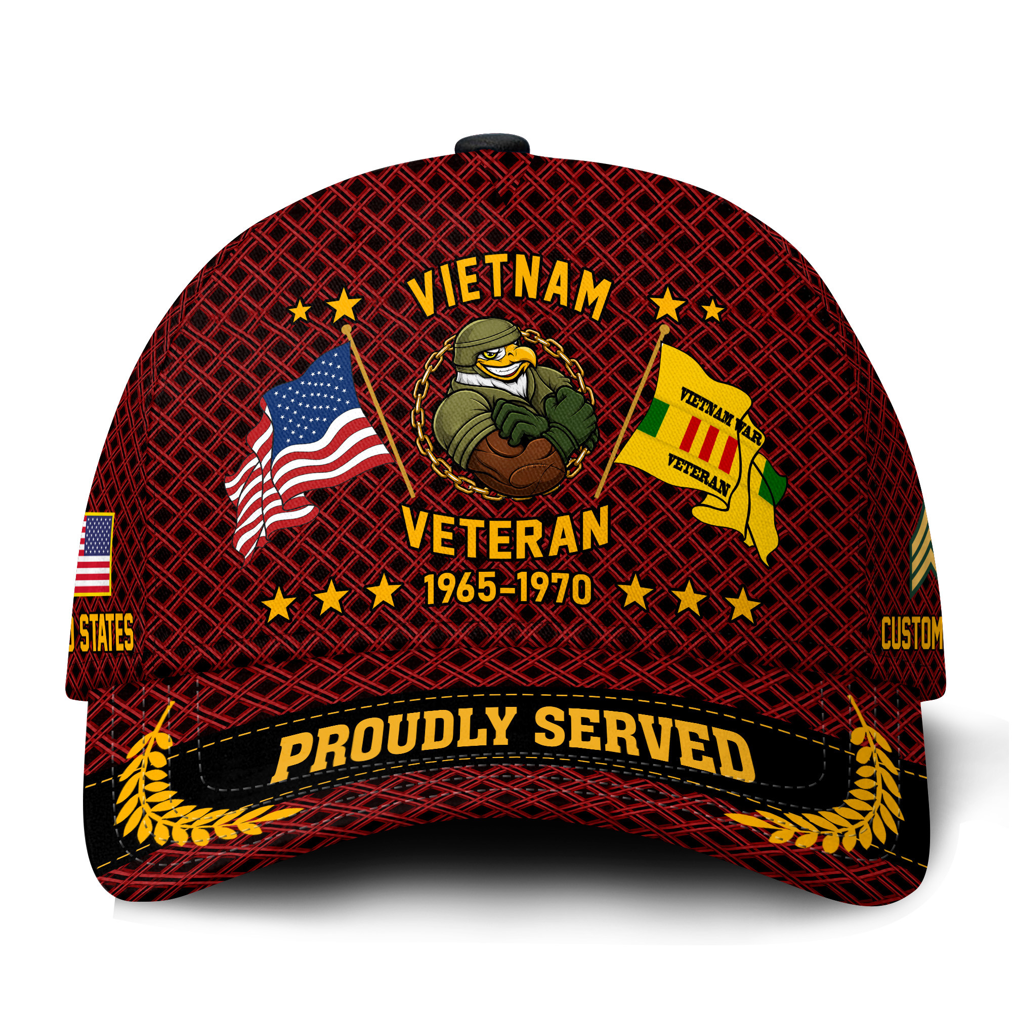 Premium Custom Vietnam Veteran Hat VPVC021206, Cap For Vietnam Veterans, Gifts For Veterans Day, Father’s Day