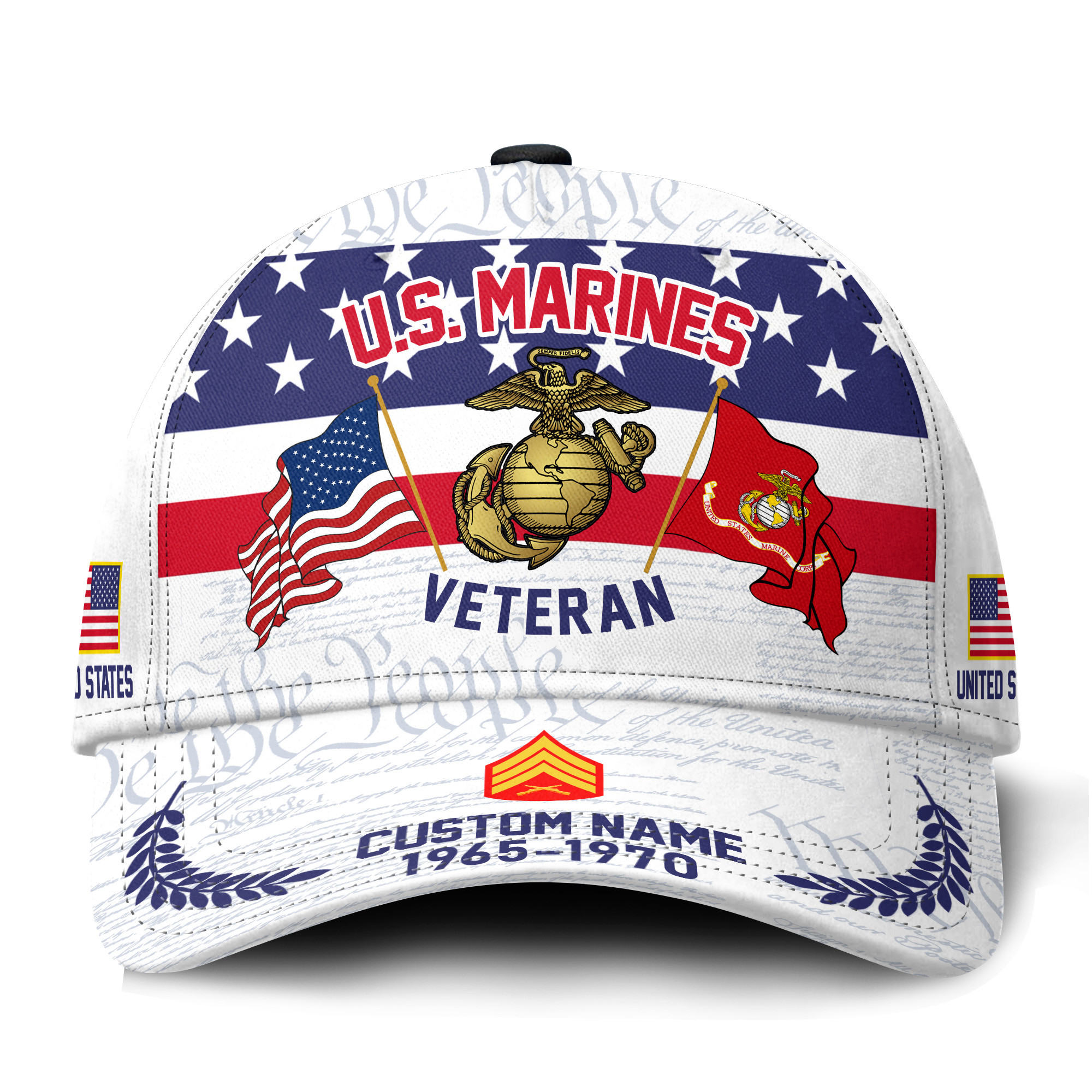 Premium Custom USMC Veteran Hat VPVC021213, Cap For Marine Veterans, Gifts For Veterans Day, Father’s Day