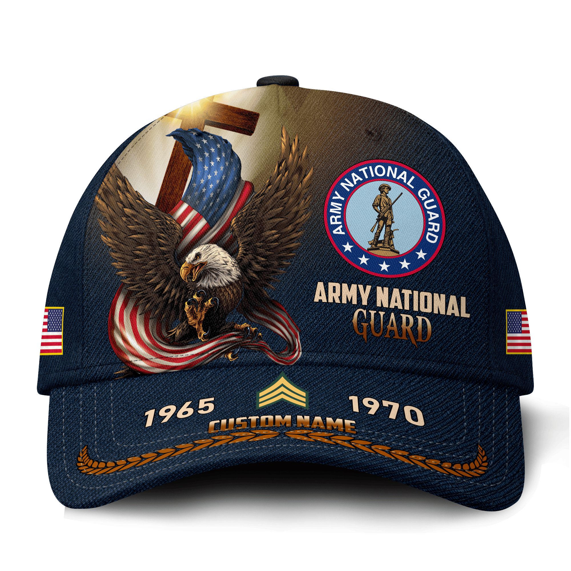 Premium Custom Army National Guard Veteran Hat VPVC021228, Cap For Army National Guard Veteran, Gifts For Veterans Day, Father’s Day