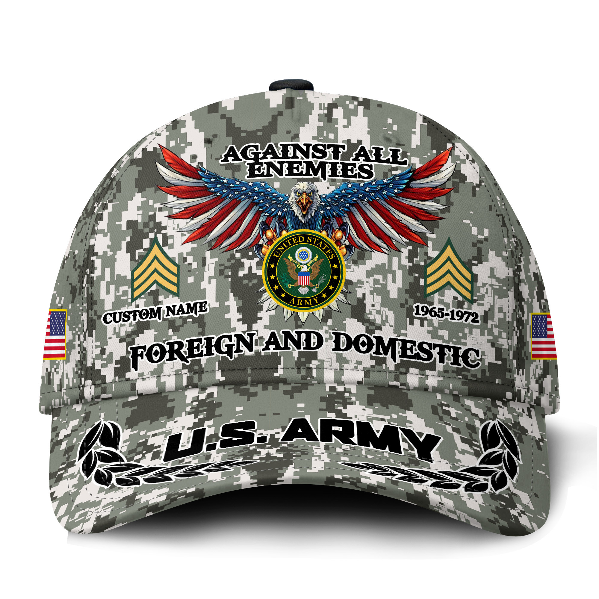 Premium Custom US Army Veteran Hat VPVC0212312, Cap For Army Veterans, Gifts For Veterans Day, Father’s Day