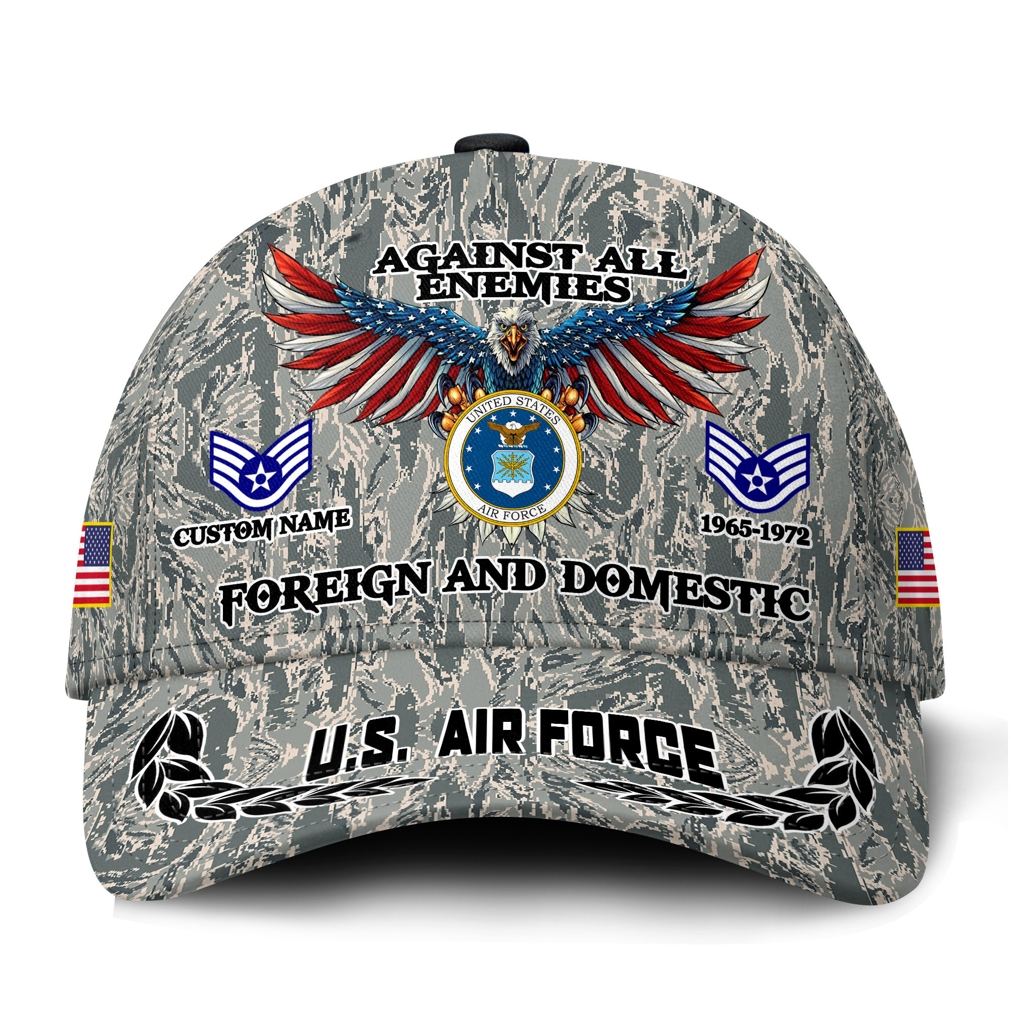 Premium Custom USAF Veteran Hat VPVC021234, Cap For Air Force Veterans, Gifts For Veterans Day, Father’s Day