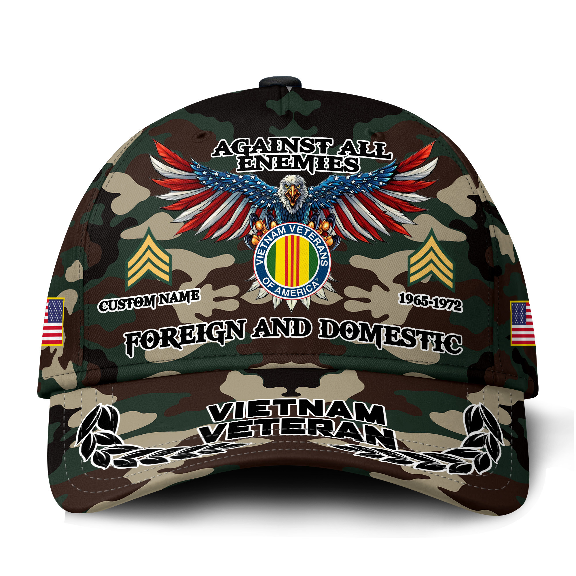 Premium Custom Vietnam Veteran Hat VPVC021236, Cap For Vietnam Veterans, Gifts For Veterans Day, Father’s Day