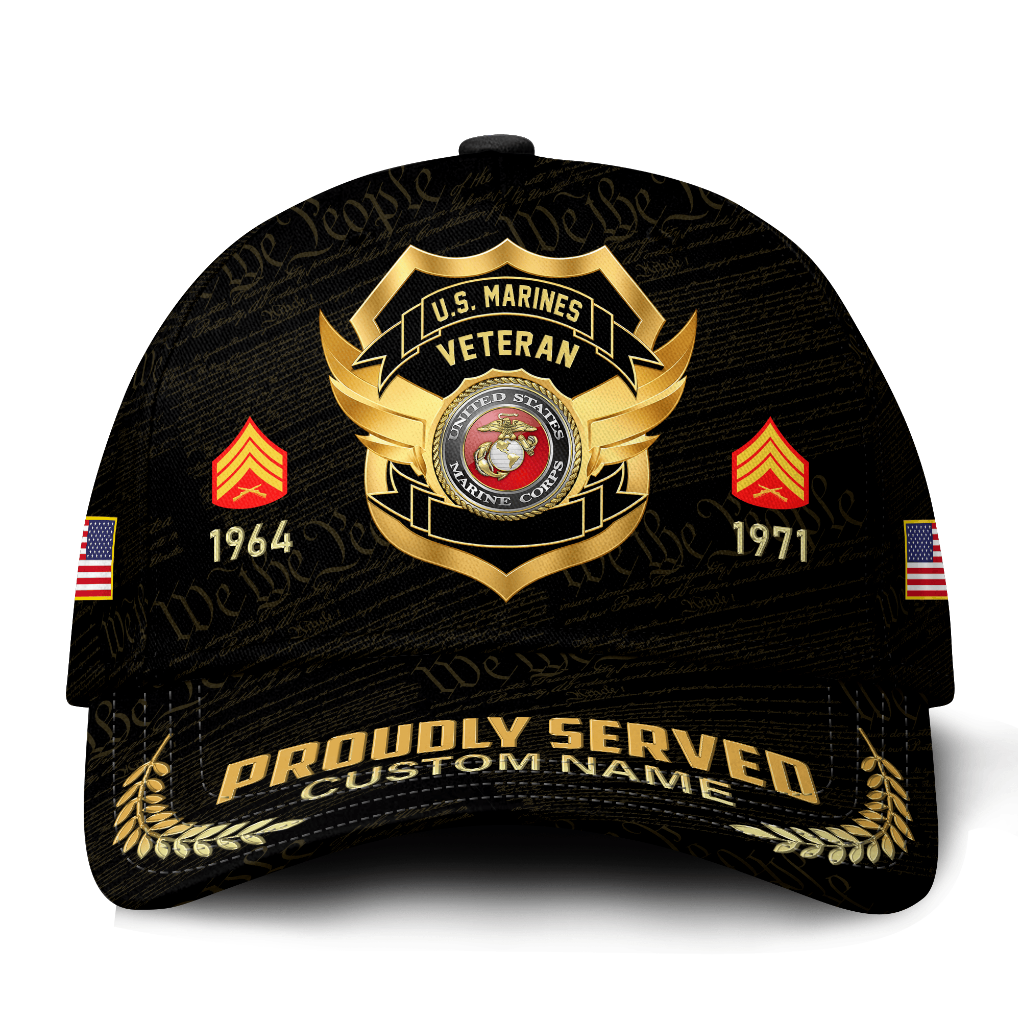 Premium Custom USMC Veteran Hat VPVC021243, Cap For Marine Veterans, Gifts For Veterans Day, Father’s Day