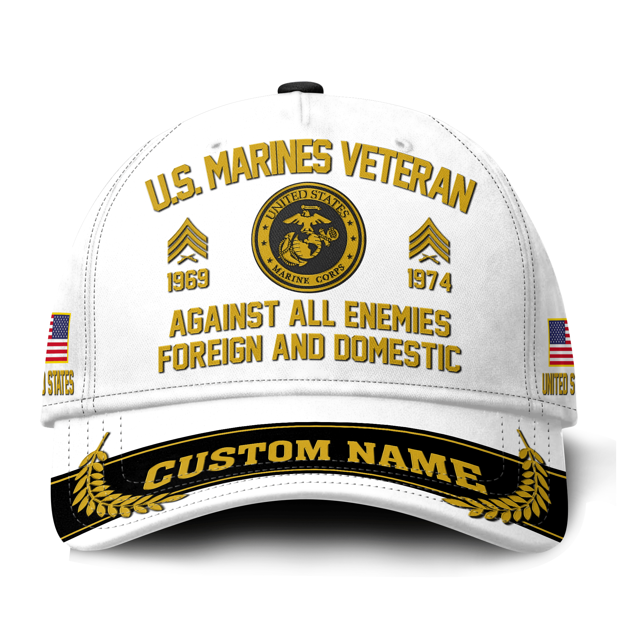 Premium Custom USMC Veteran Hat VPVC021253, Cap For Marine Veterans, Gifts For Veterans Day, Father’s Day