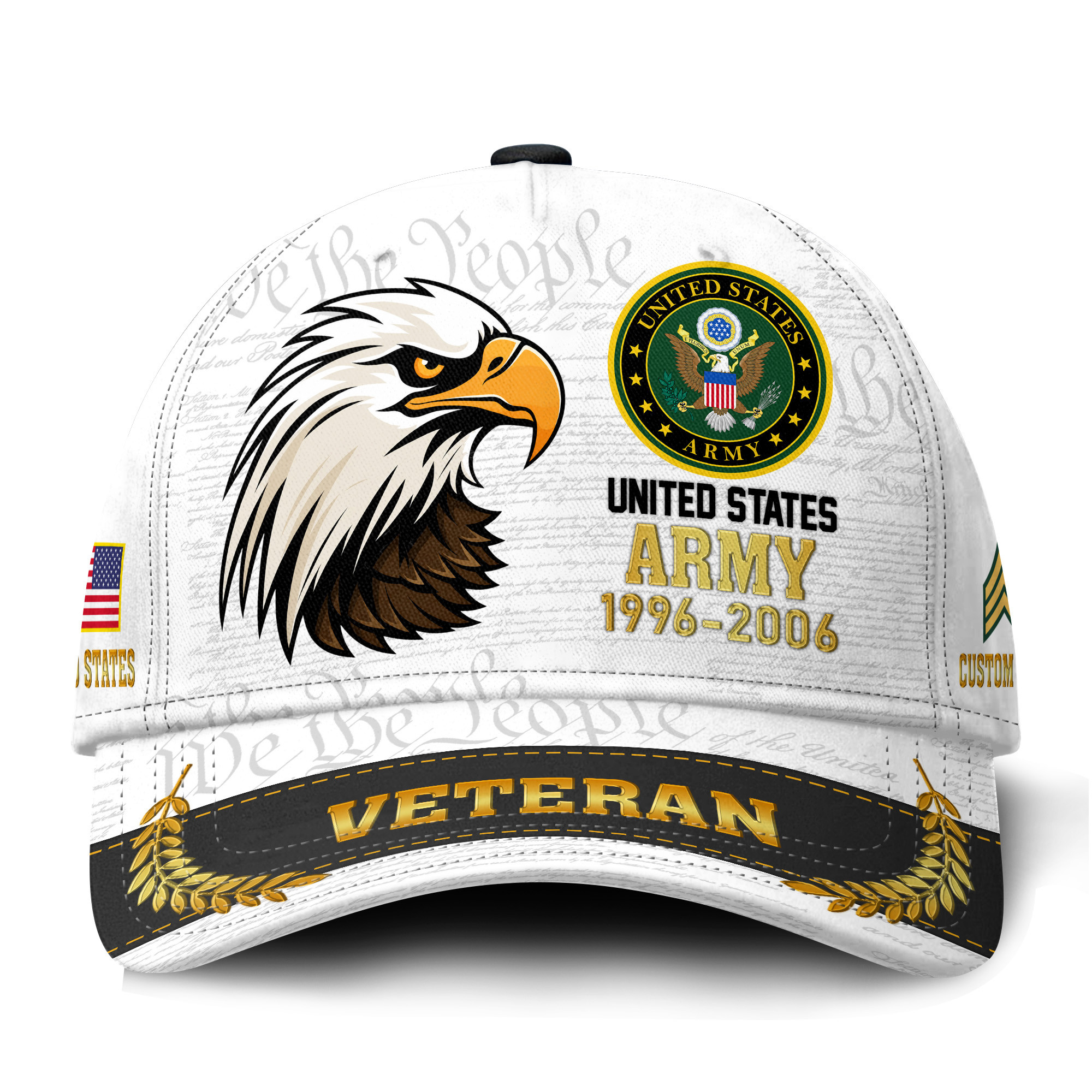 Premium Custom US Army Veteran Hat VPVC021261, Cap For Army Veterans, Gifts For Veterans Day, Father’s Day