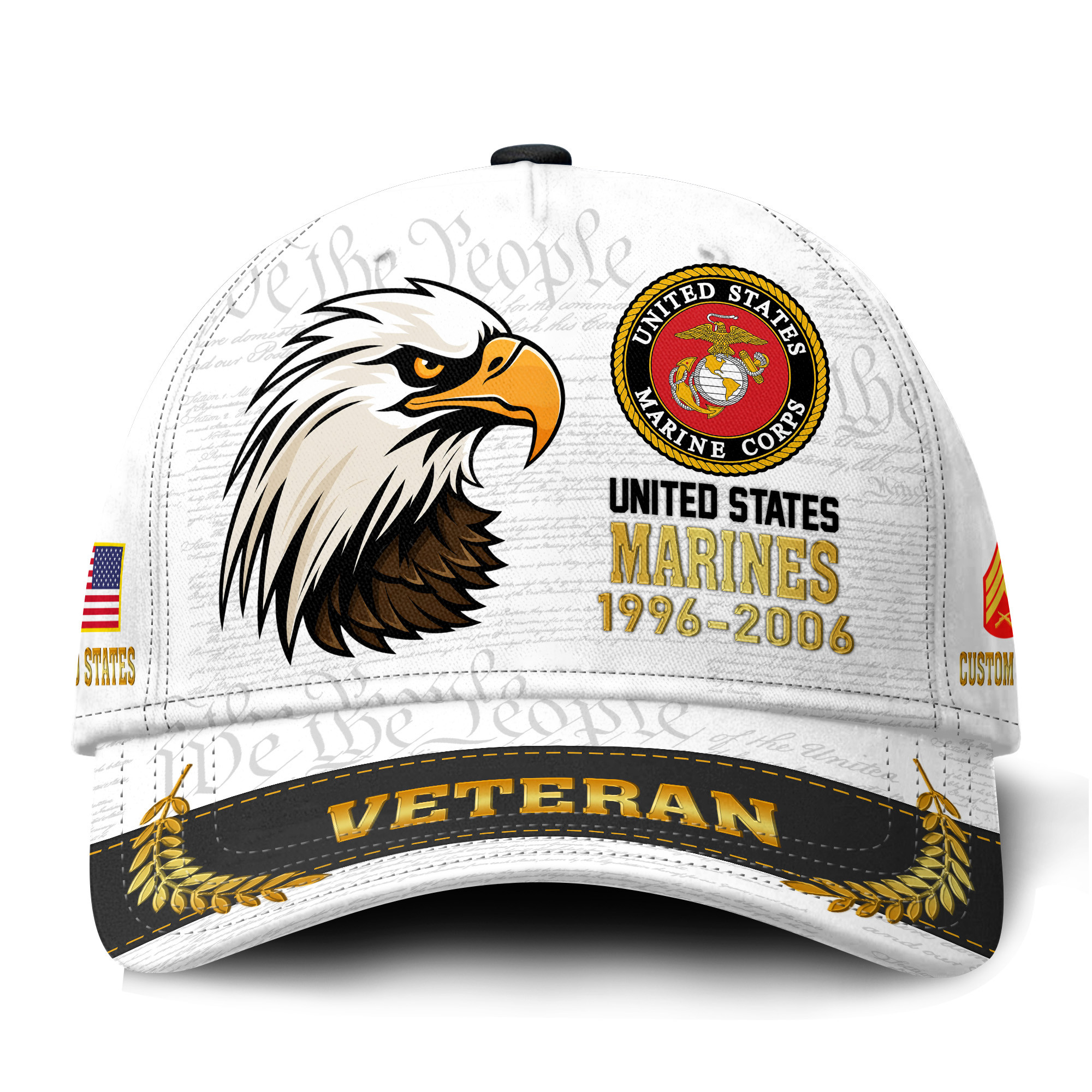 Premium Custom USMC Veteran Hat VPVC021263, Cap For Marine Veterans, Gifts For Veterans Day, Father’s Day