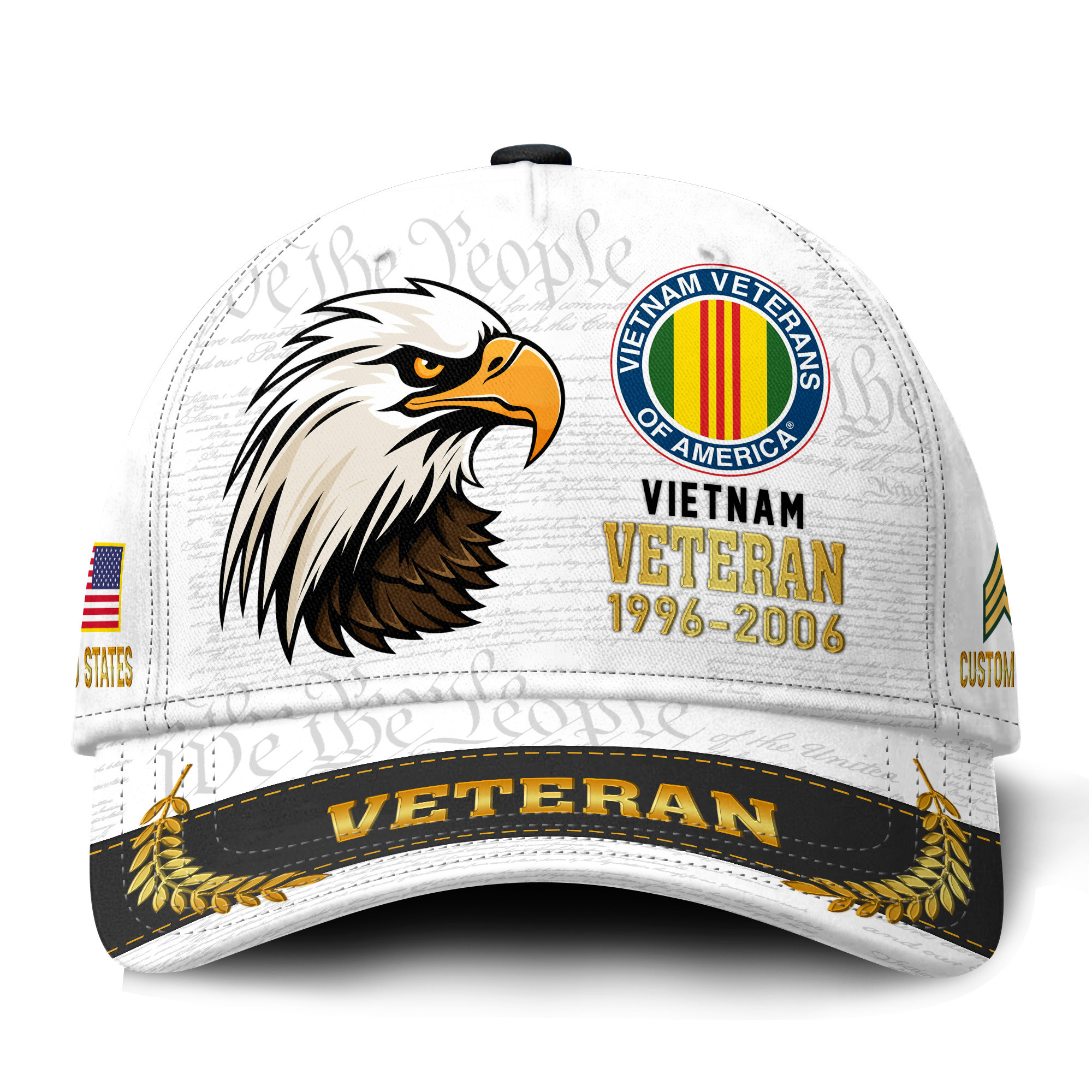 Premium Custom Vietnam Veteran Hat VPVC021266, Cap For Vietnam Veterans, Gifts For Veterans Day, Father’s Day