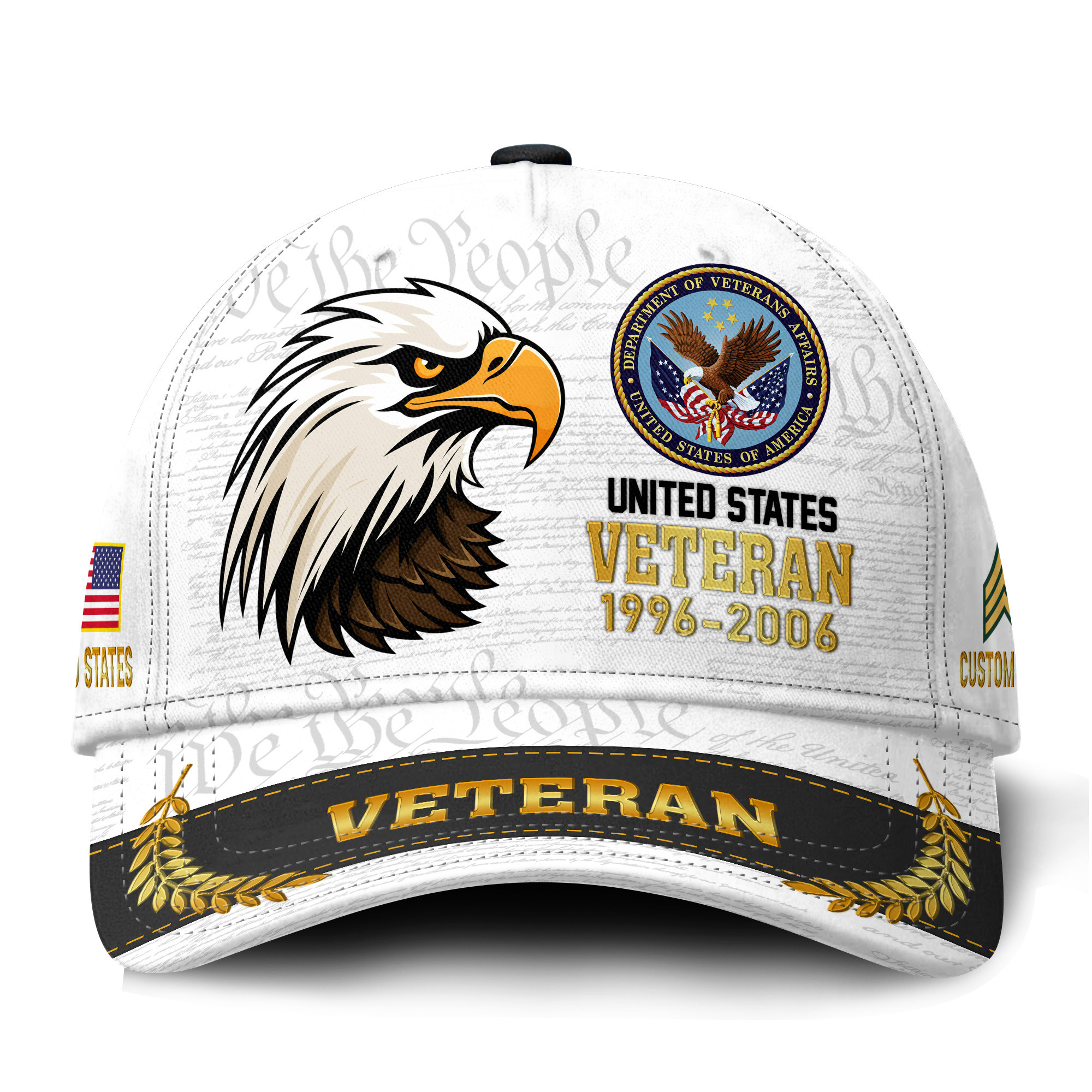Premium Custom US Veteran Hat VPVC021267, Cap For US Veterans, Gifts For Veterans Day, Father’s Day
