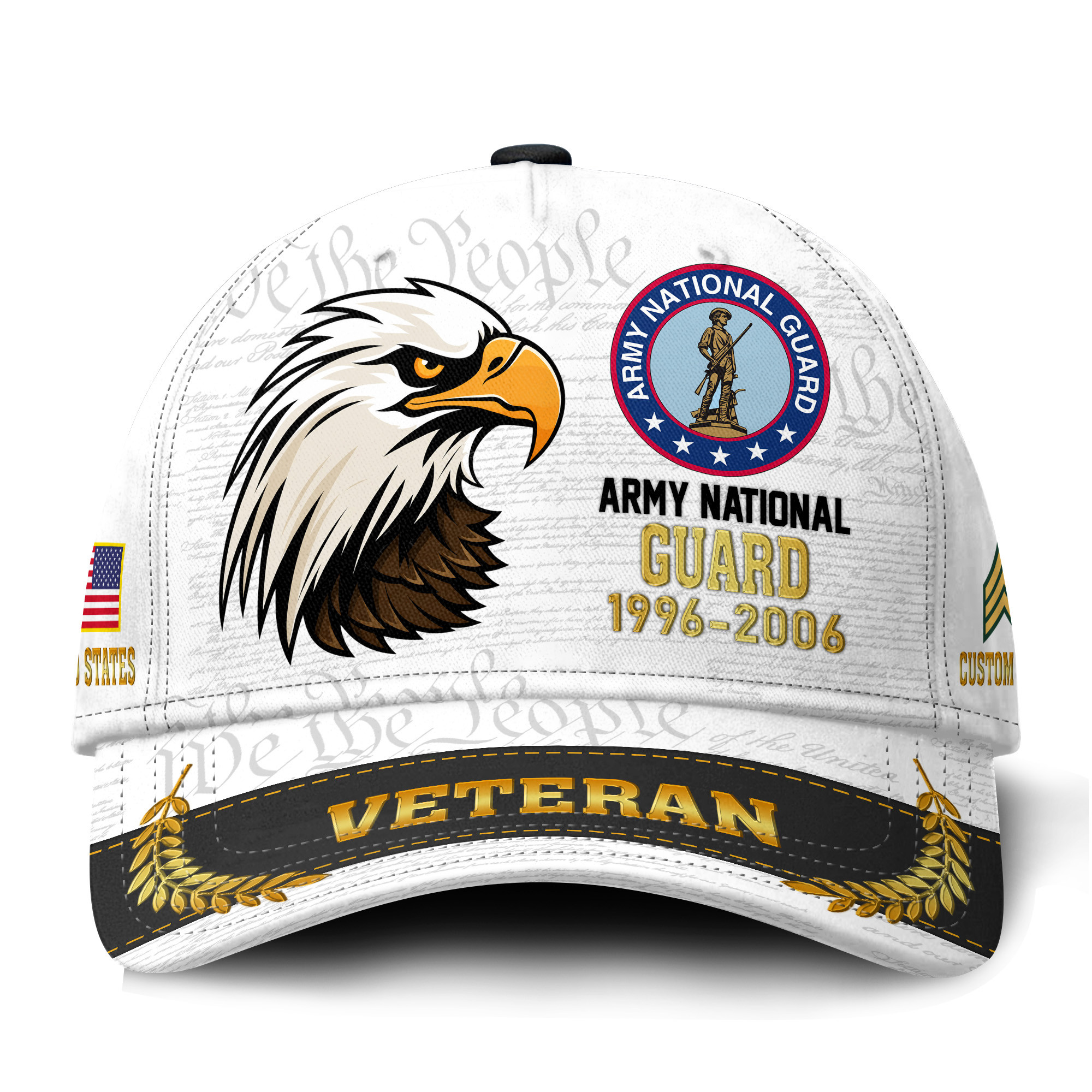 Premium Custom Army National Guard Veteran Hat VPVC021268, Cap For Army National Guard Veteran, Gifts For Veterans Day, Father’s Day
