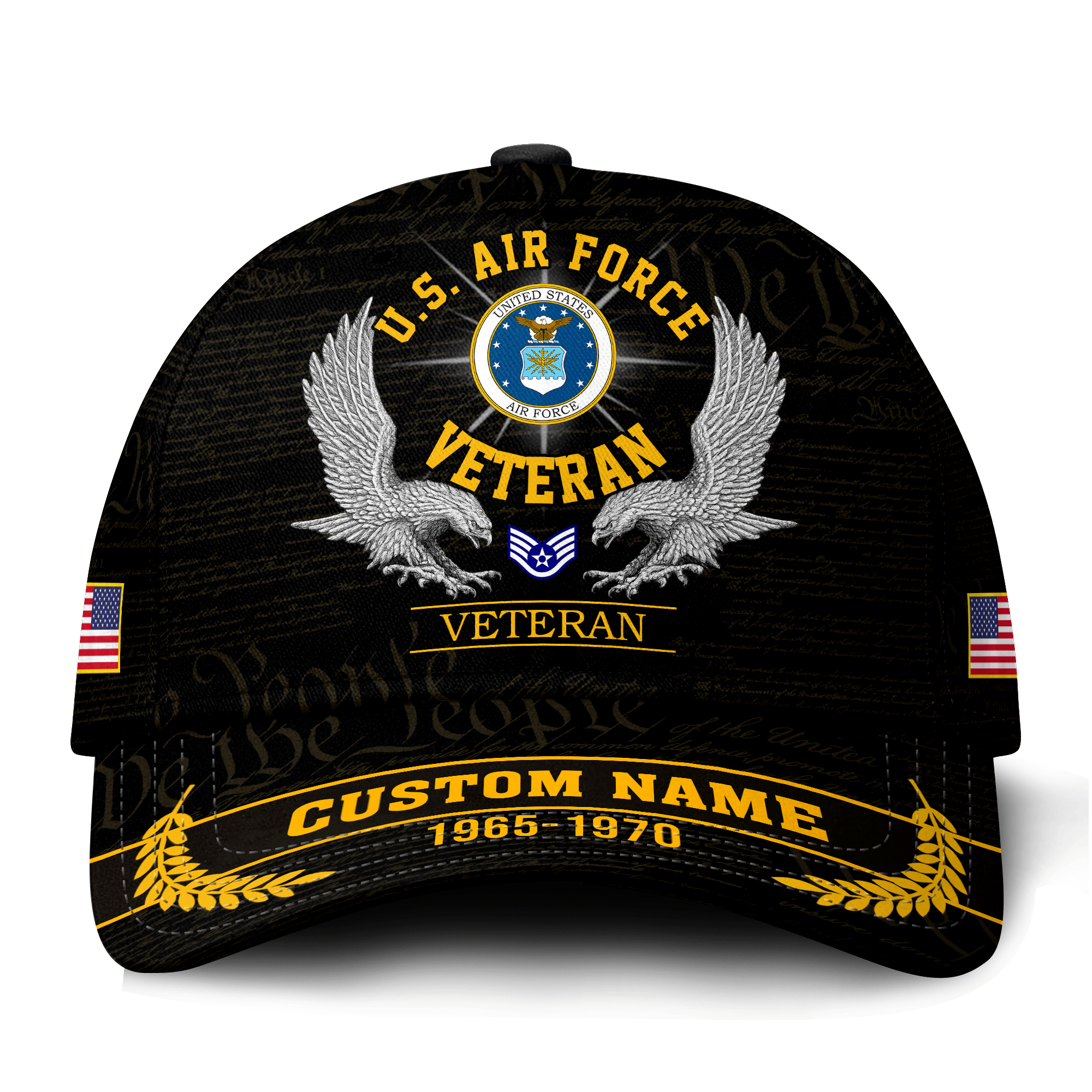 Premium Custom USAF Veteran Hat VPVC021284, Cap For Air Force Veterans, Gifts For Veterans Day, Father’s Day