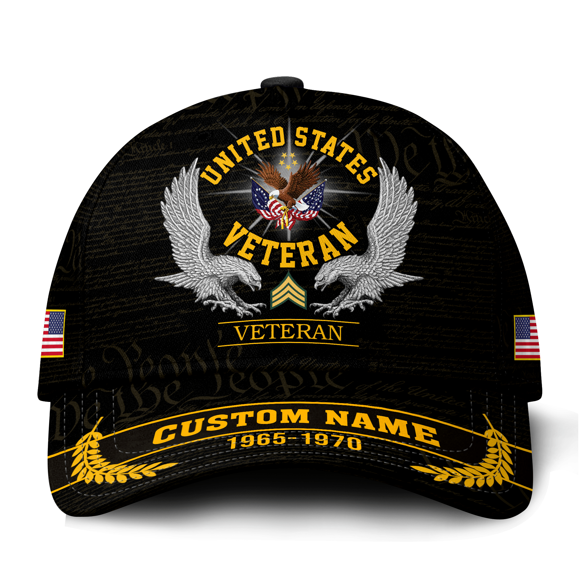Premium Custom US Veteran Hat VPVC021287, Cap For US Veterans, Gifts For Veterans Day, Father’s Day