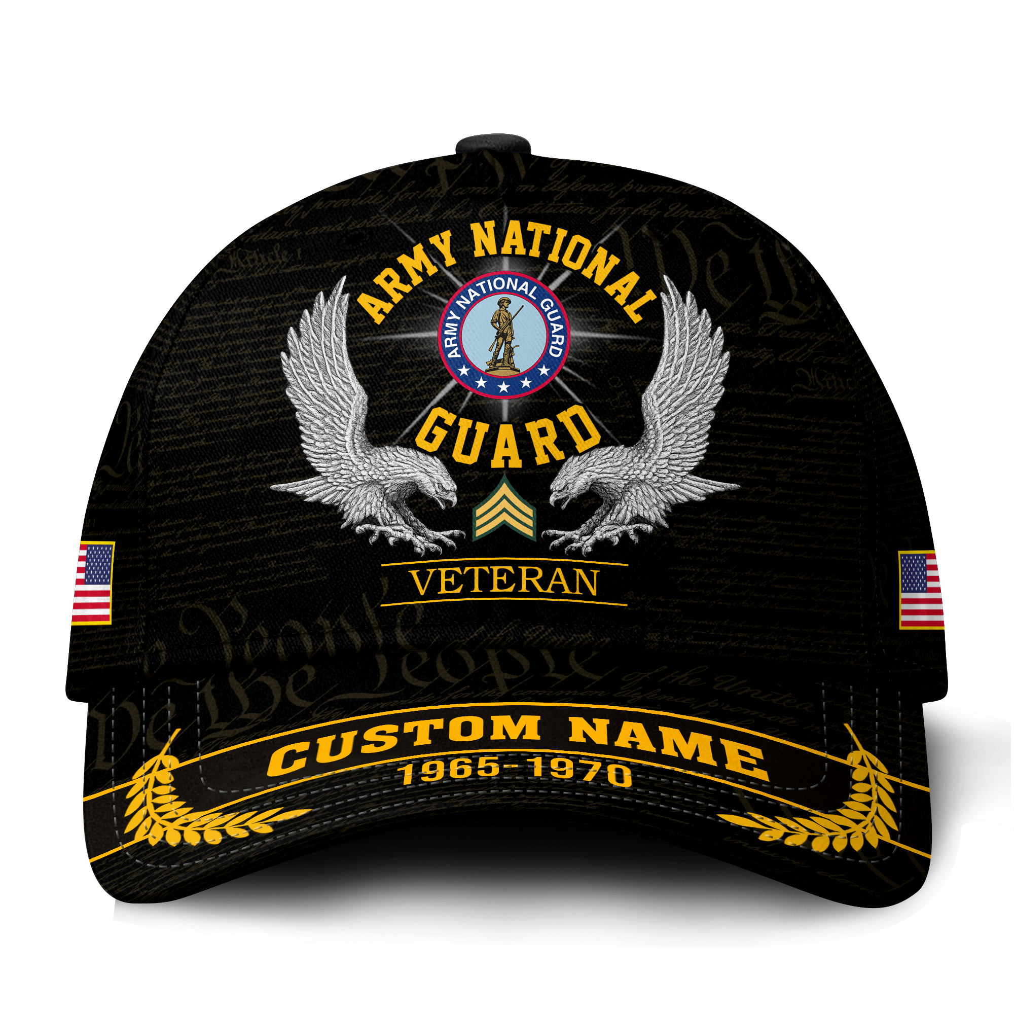 Premium Custom Army National Guard Veteran Hat VPVC021288, Cap For Army National Guard Veteran, Gifts For Veterans Day, Father’s Day