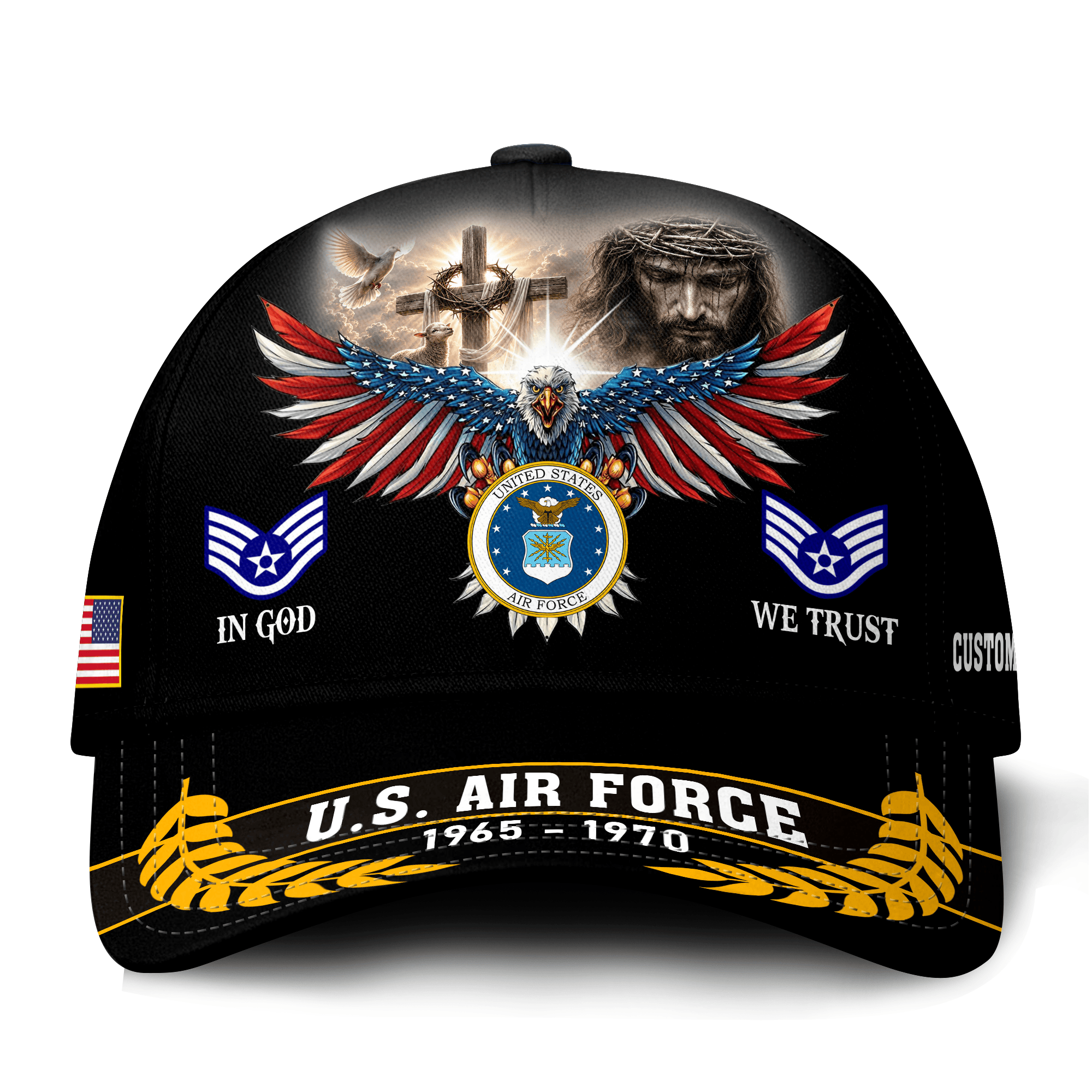 Premium Custom USAF Veteran Hat VPVC021294, Cap For Air Force Veterans, Gifts For Veterans Day, Father’s Day