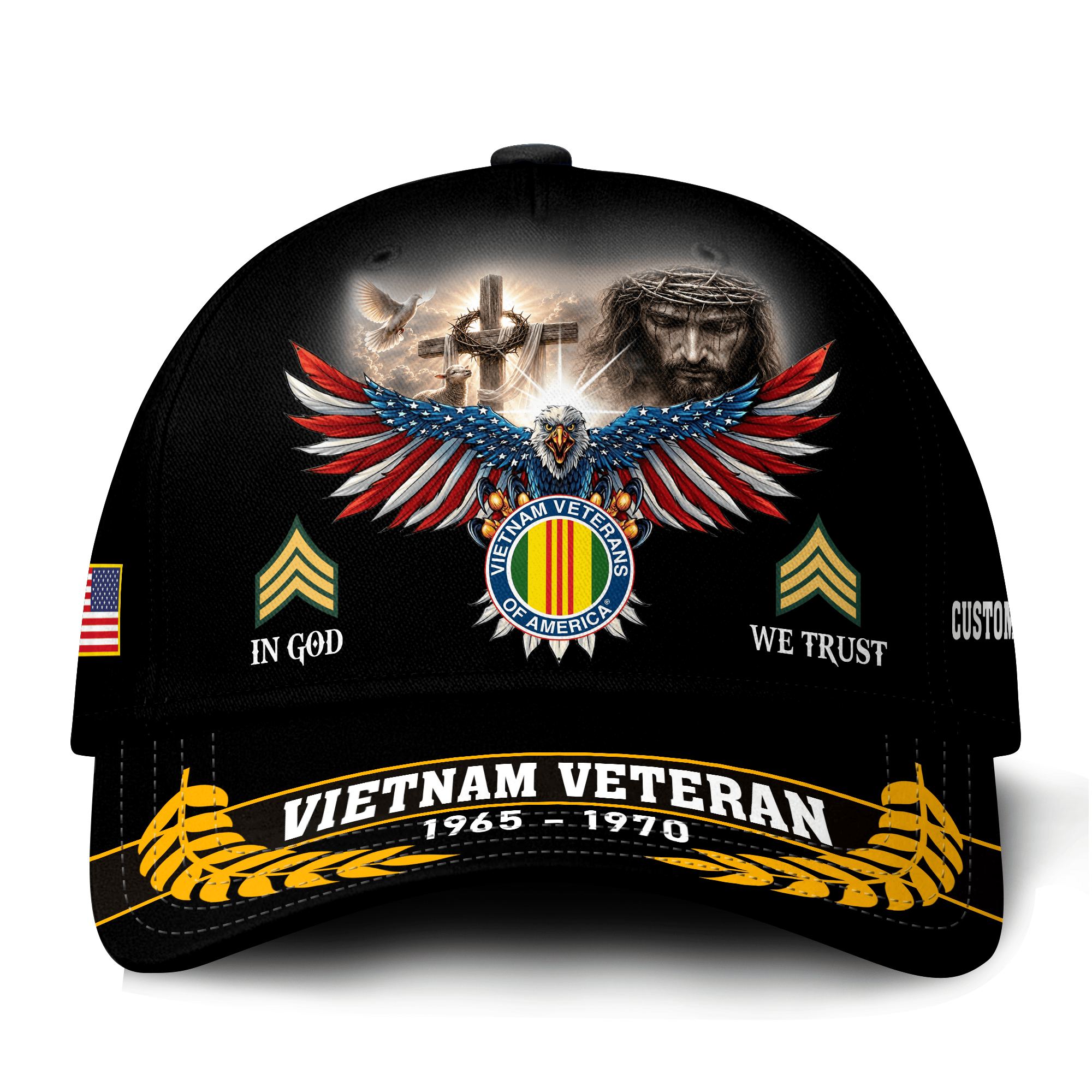 Premium Custom Vietnam Veteran Hat VPVC021296, Cap For Vietnam Veterans, Gifts For Veterans Day, Father’s Day