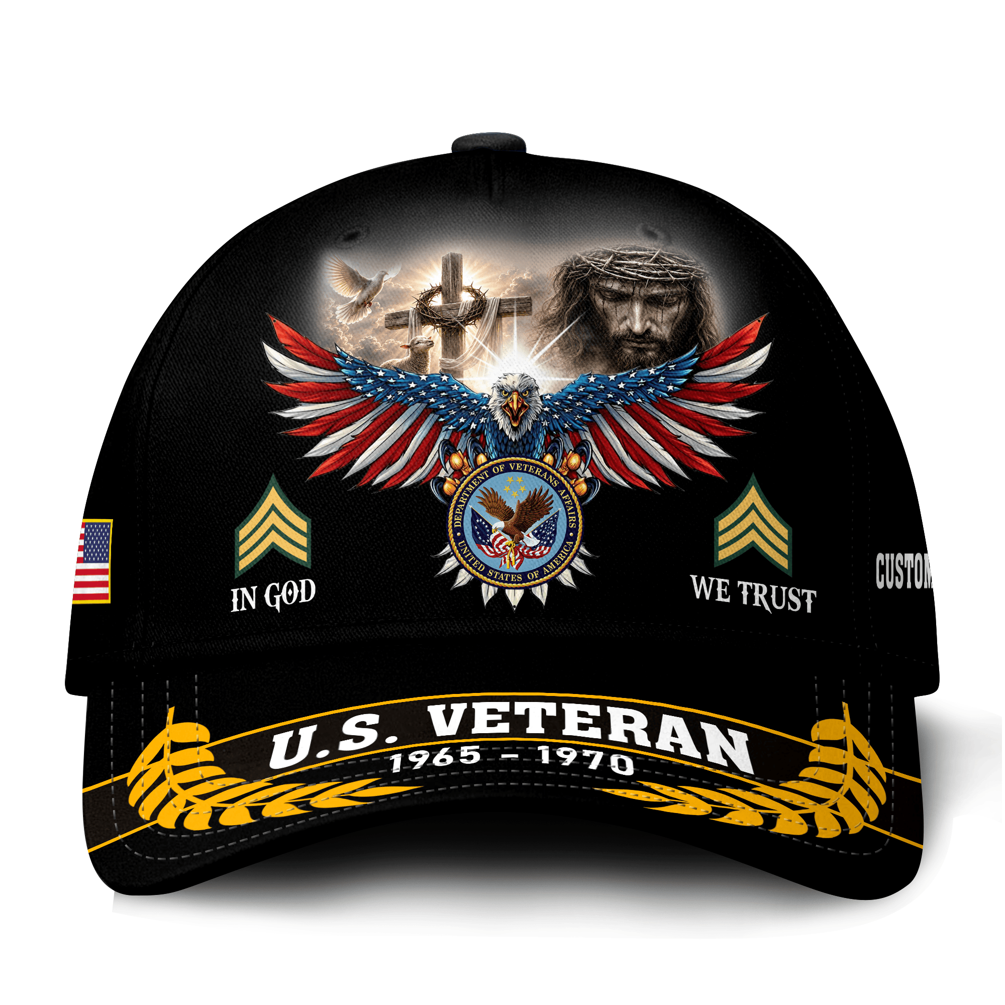 Premium Custom US Veteran Hat VPVC021297, Cap For US Veterans, Gifts For Veterans Day, Father’s Day