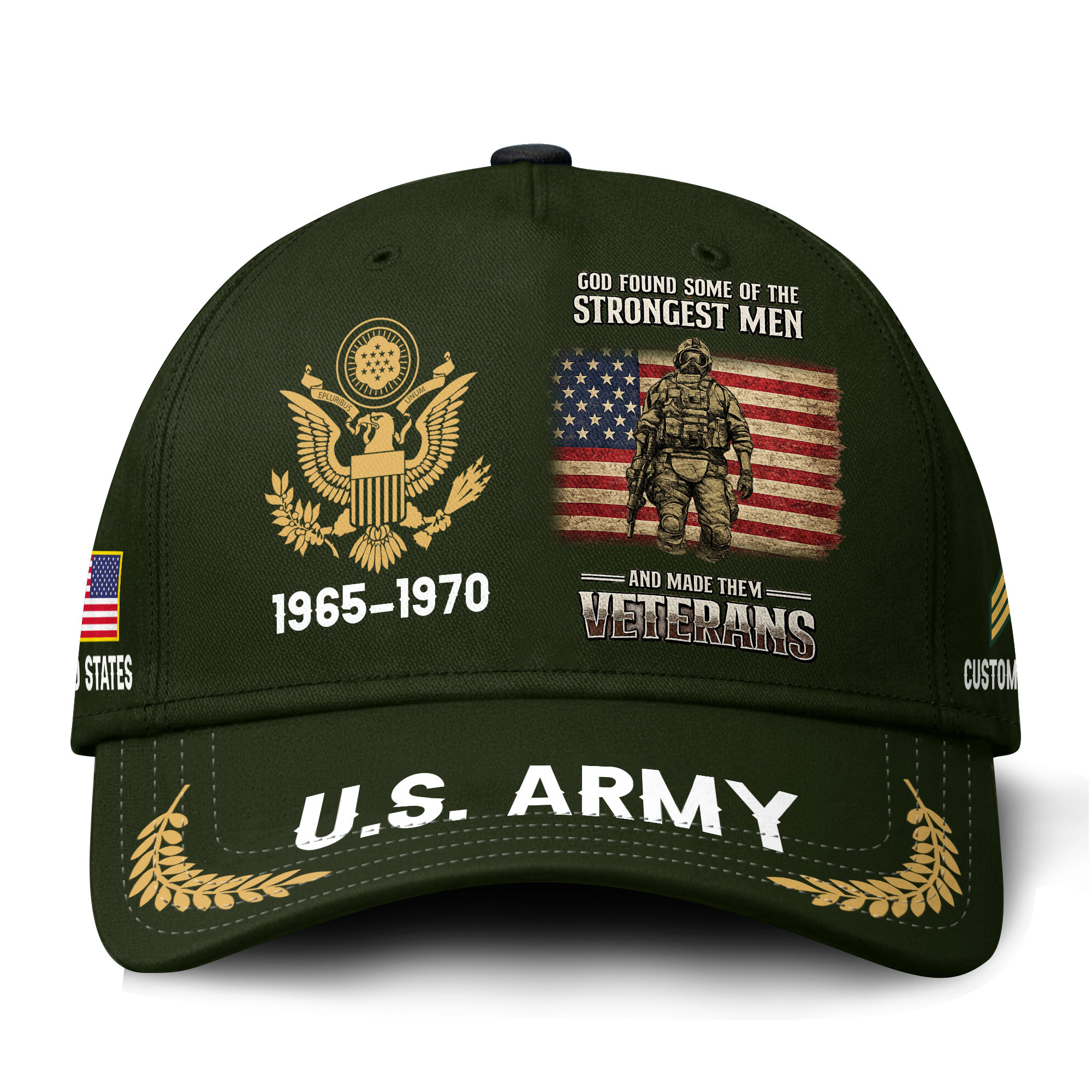 Premium Custom US Army Veteran Hat VPVC021301, Cap For Army Veterans, Gifts For Veterans Day, Father’s Day