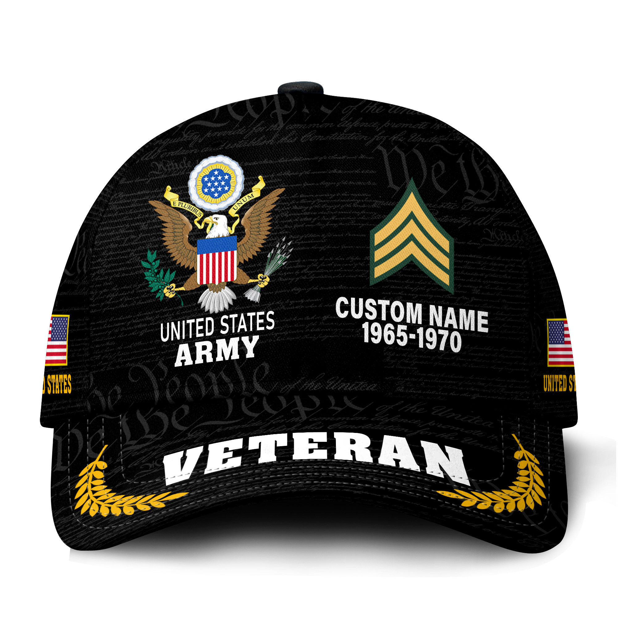 Premium Custom US Army Veteran Hat VPVC021311, Cap For Army Veterans, Gifts For Veterans Day, Father’s Day