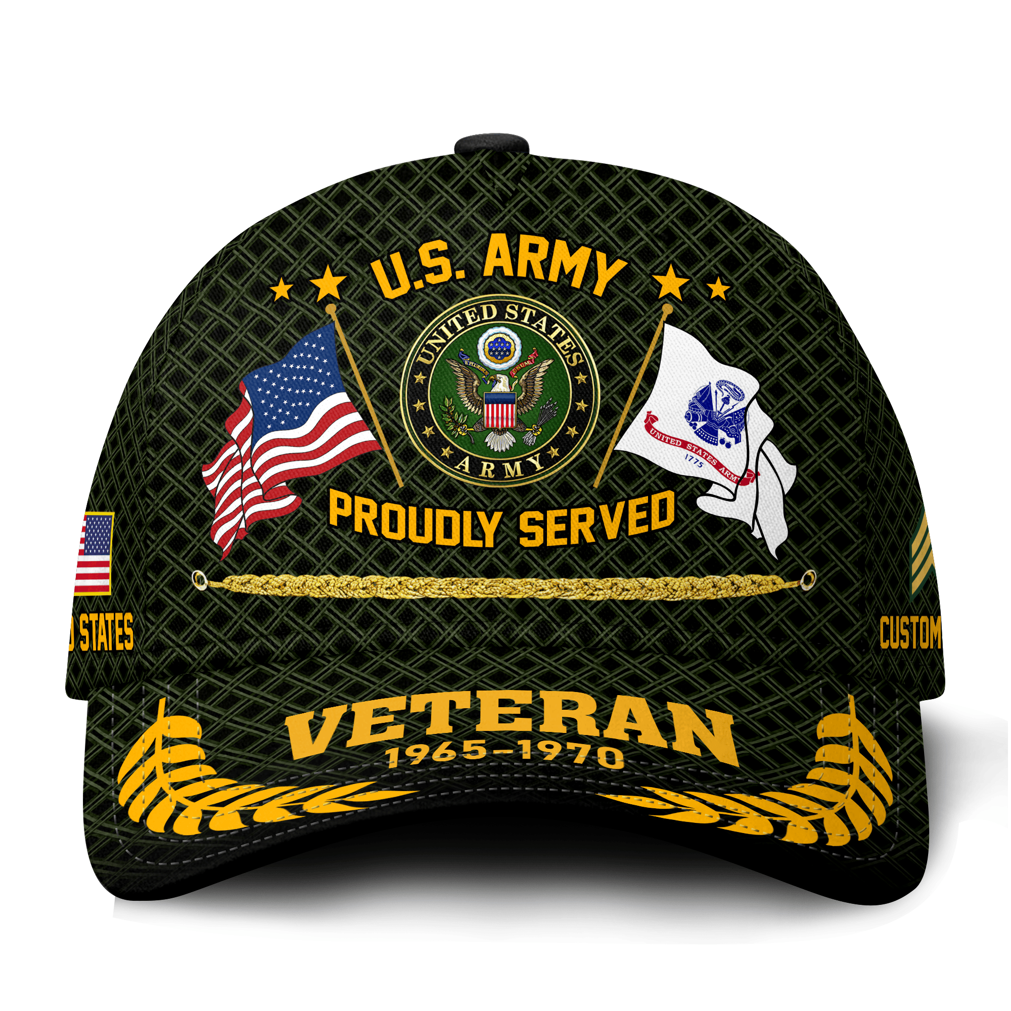 Premium Custom US Army Veteran Hat VPVC021321, Cap For Army Veterans, Gifts For Veterans Day, Father’s Day