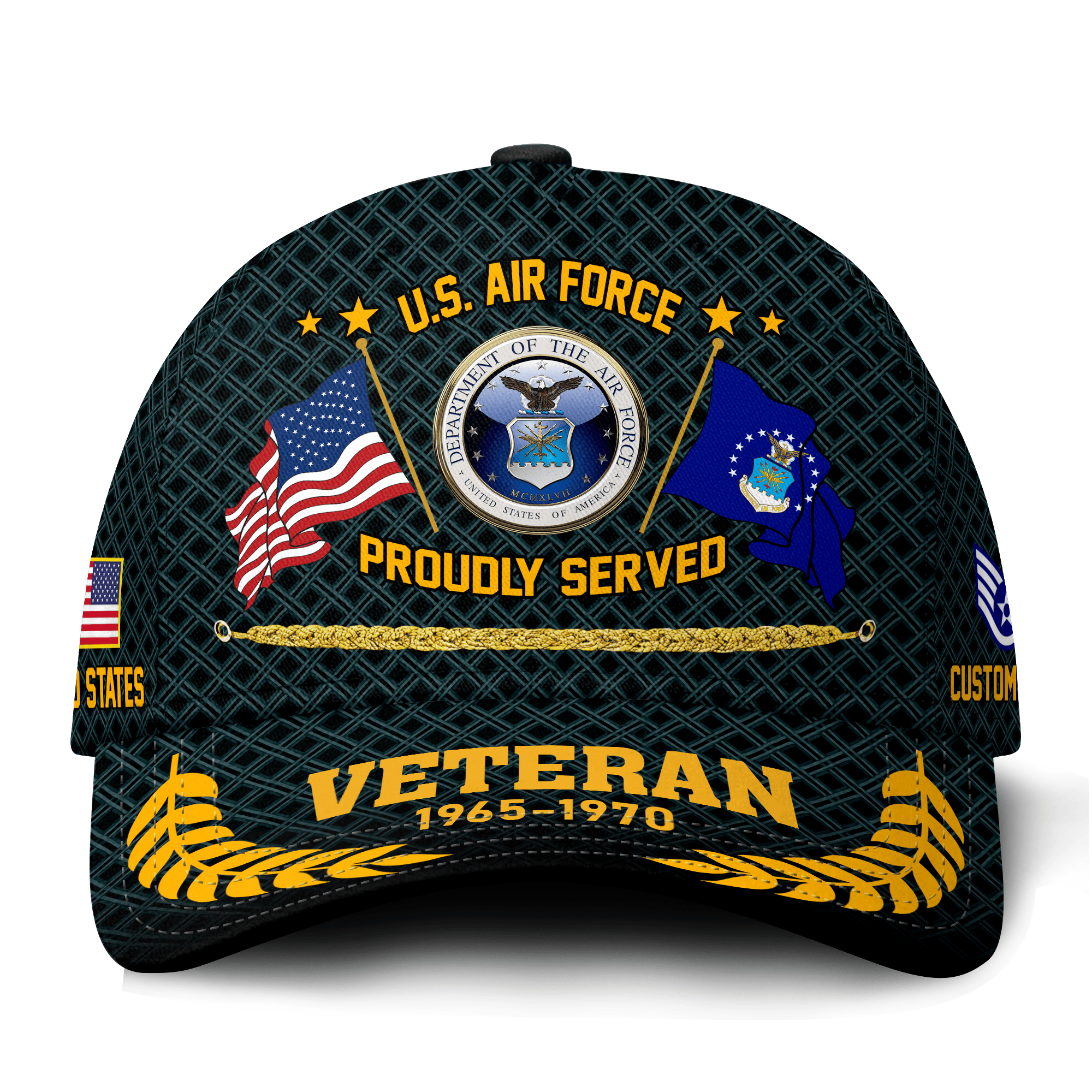 Premium Custom USAF Veteran Hat VPVC021324, Cap For Air Force Veterans, Gifts For Veterans Day, Father’s Day