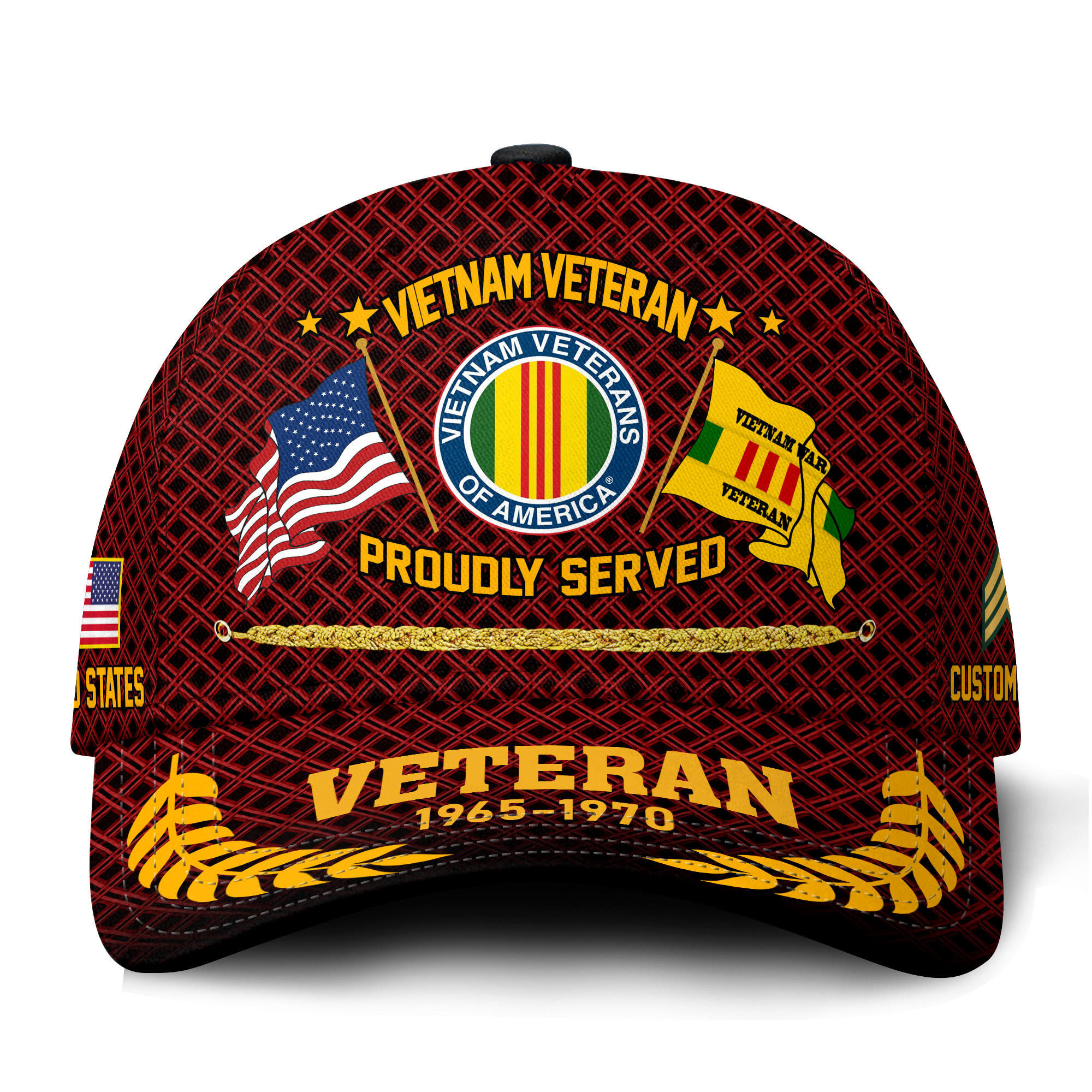 Premium Custom Vietnam Veteran Hat VPVC021326, Cap For Vietnam Veterans, Gifts For Veterans Day, Father’s Day