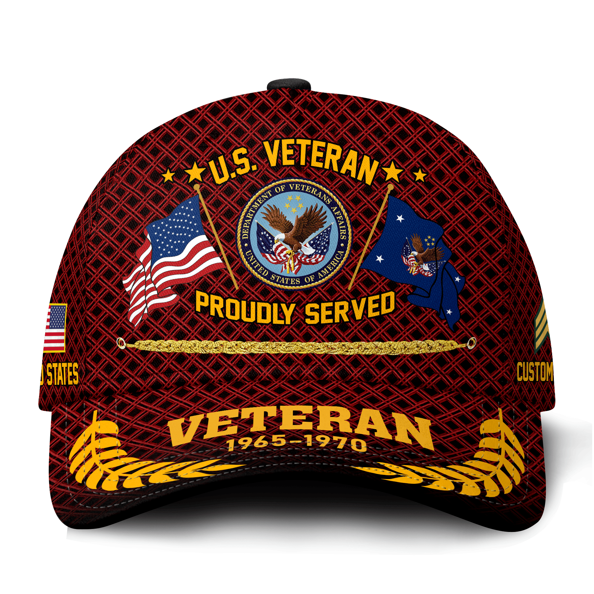 Premium Custom US Veteran Hat VPVC021327, Cap For US Veterans, Gifts For Veterans Day, Father’s Day