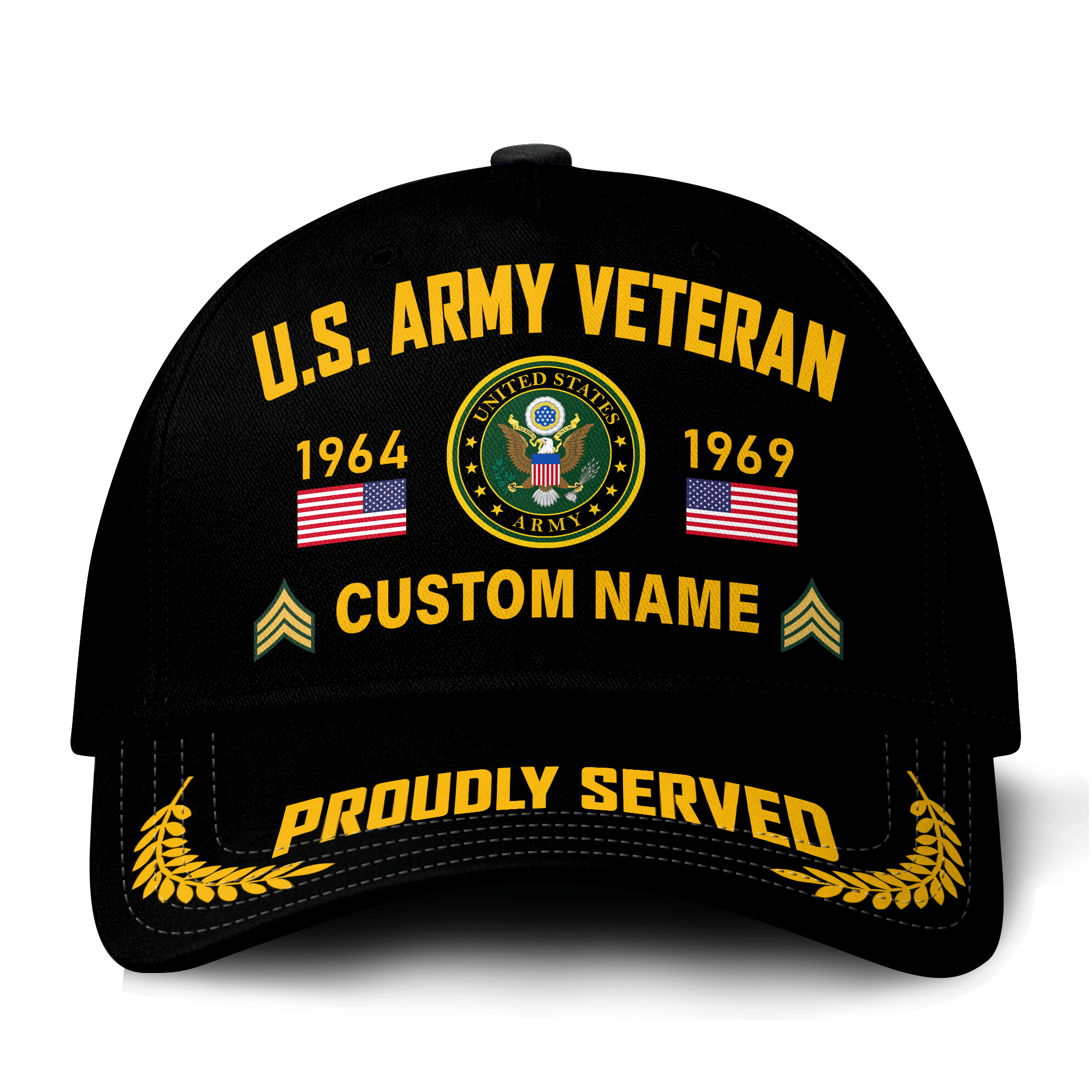 Premium Custom US Army Veteran Hat VPVC021331, Cap For Army Veterans, Gifts For Veterans Day, Father’s Day