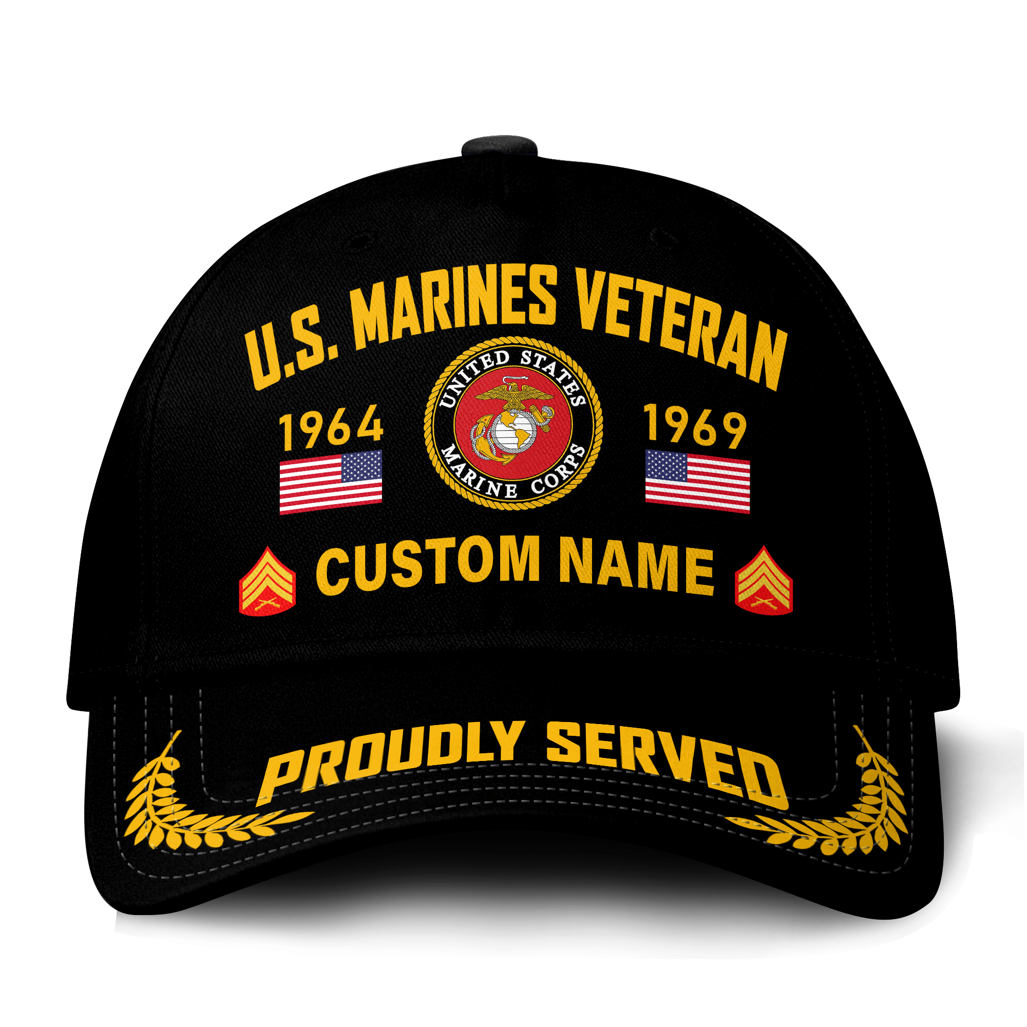 Premium Custom USMC Veteran Hat VPVC021333, Cap For Marine Veterans, Gifts For Veterans Day, Father’s Day