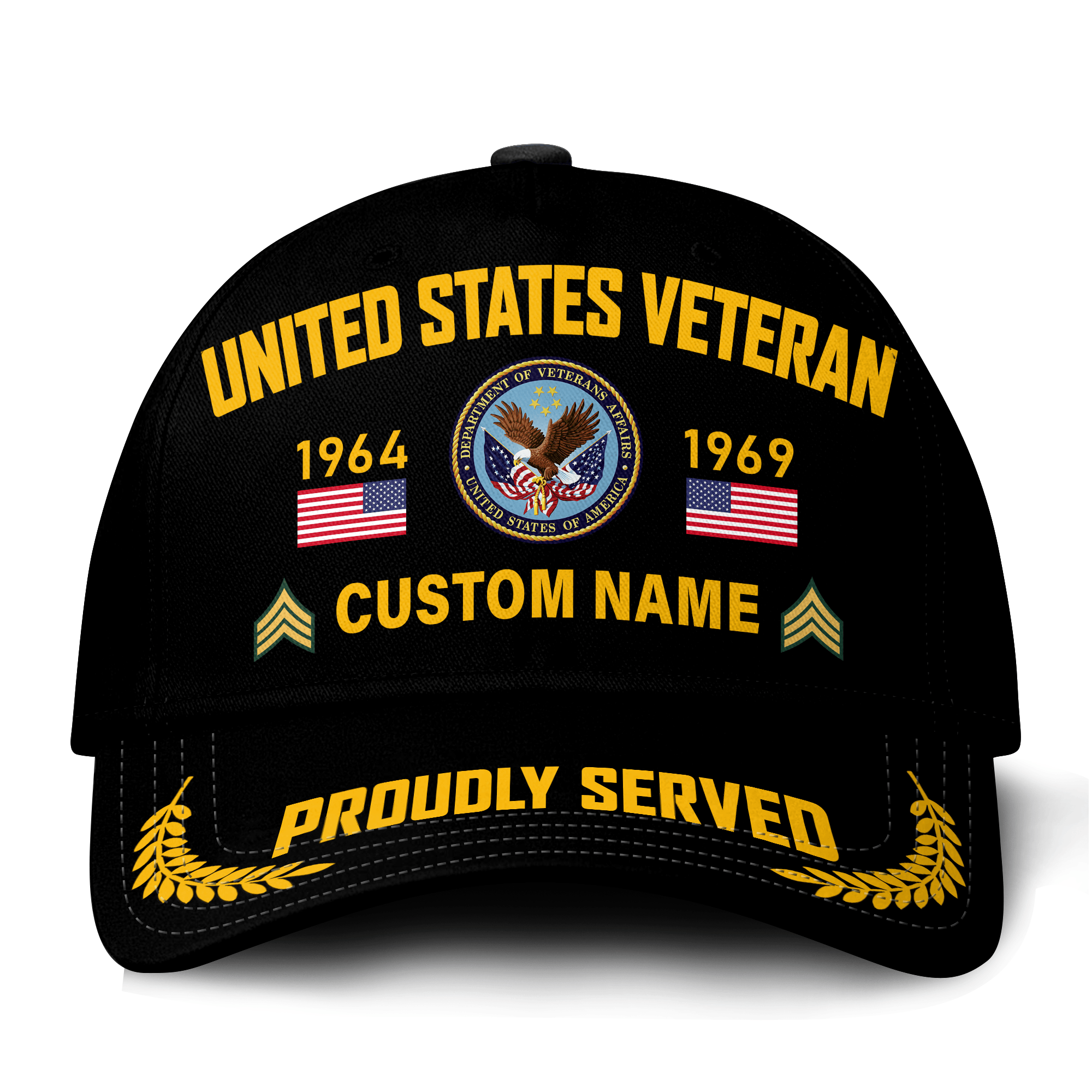 Premium Custom US Veteran Hat VPVC021337, Cap For US Veterans, Gifts For Veterans Day, Father’s Day