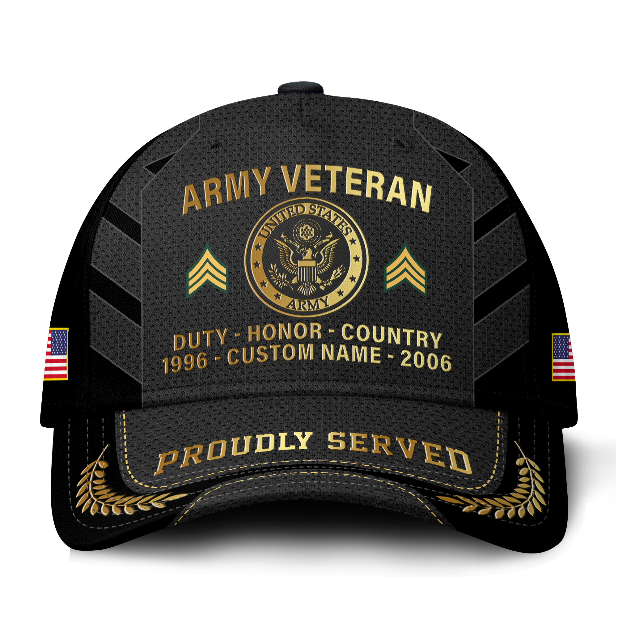 Premium Custom US Army Veteran Hat VPVC021341, Cap For Army Veterans, Gifts For Veterans Day, Father’s Day