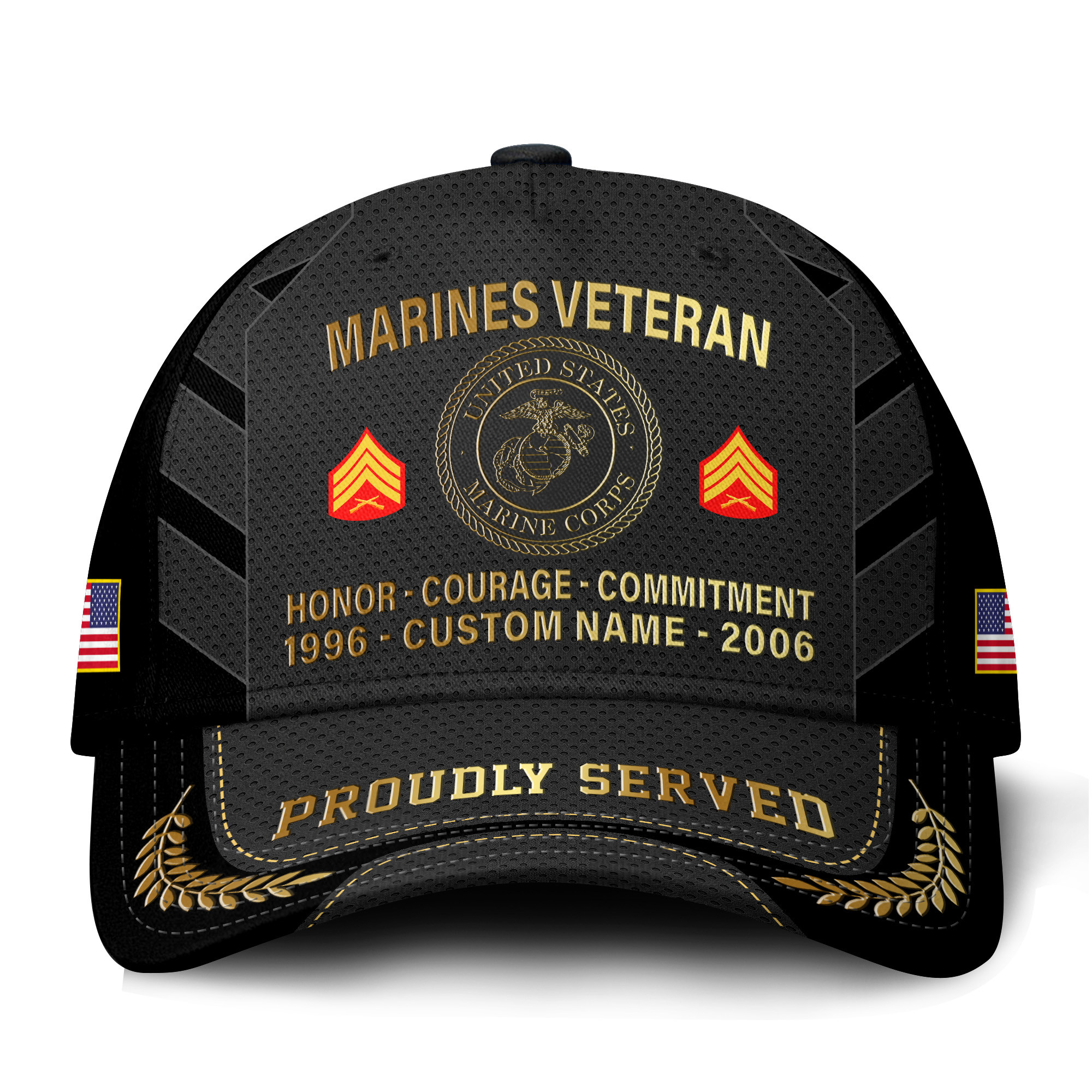 Premium Custom USMC Veteran Hat VPVC021343, Cap For Marine Veterans, Gifts For Veterans Day, Father’s Day