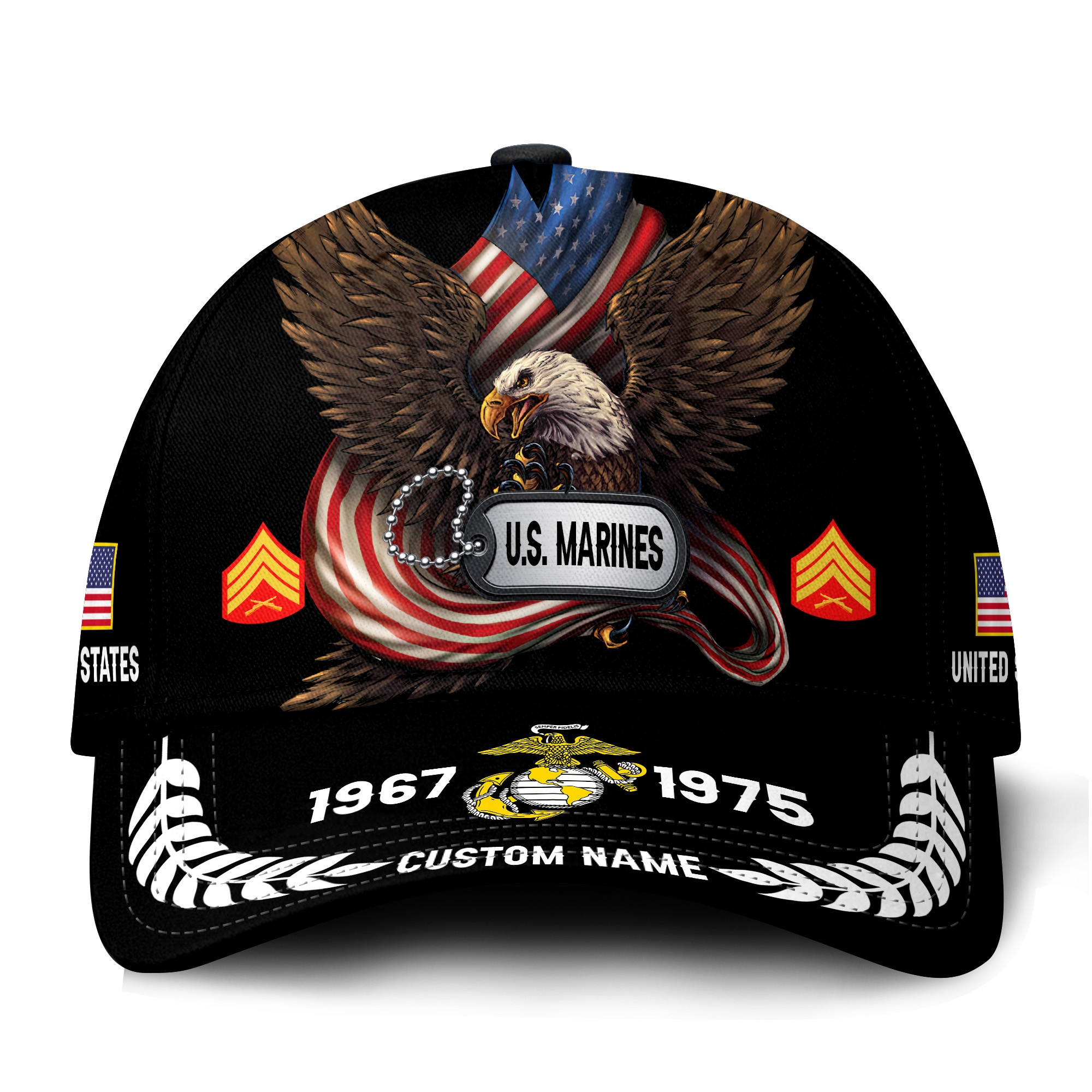 Premium Custom USMC Veteran Hat VPVC021353, Cap For Marine Veterans, Gifts For Veterans Day, Father’s Day