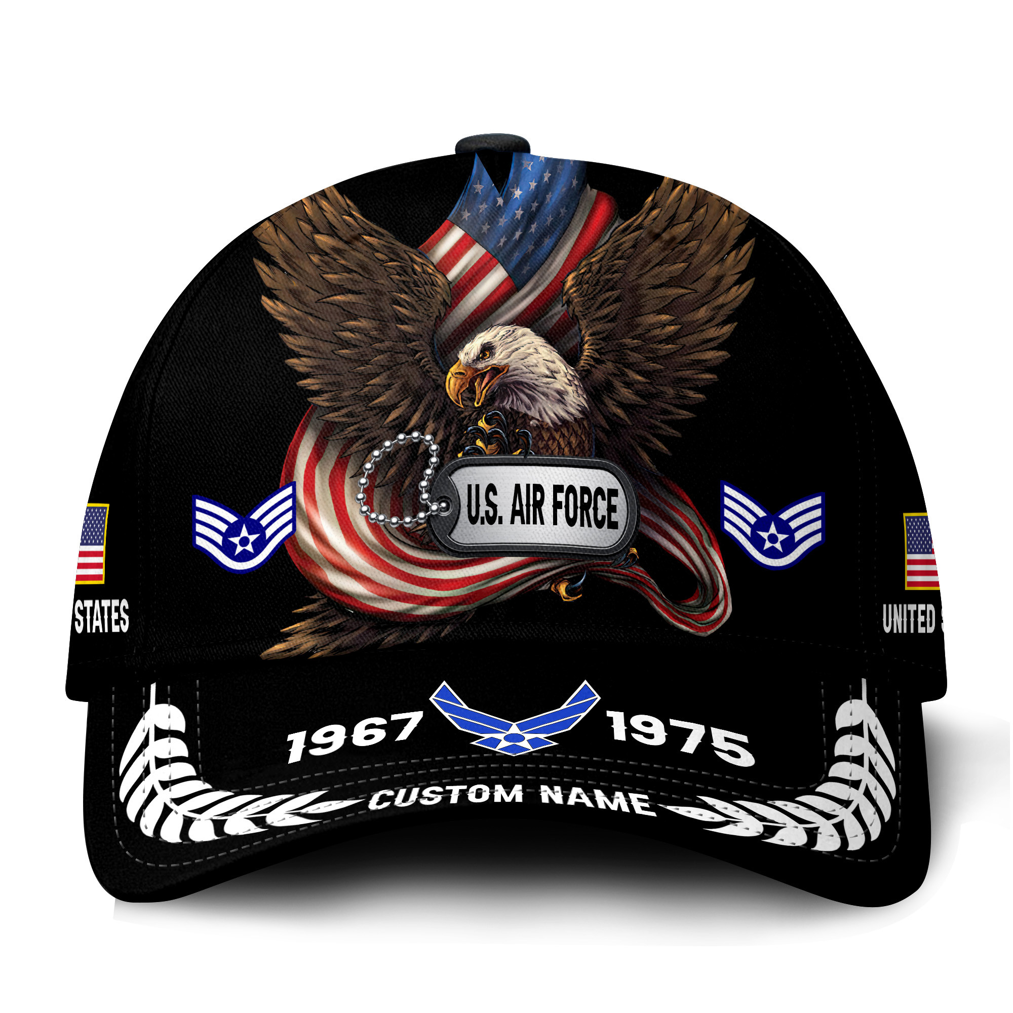 Premium Custom USAF Veteran Hat VPVC021354, Cap For Air Force Veterans, Gifts For Veterans Day, Father’s Day
