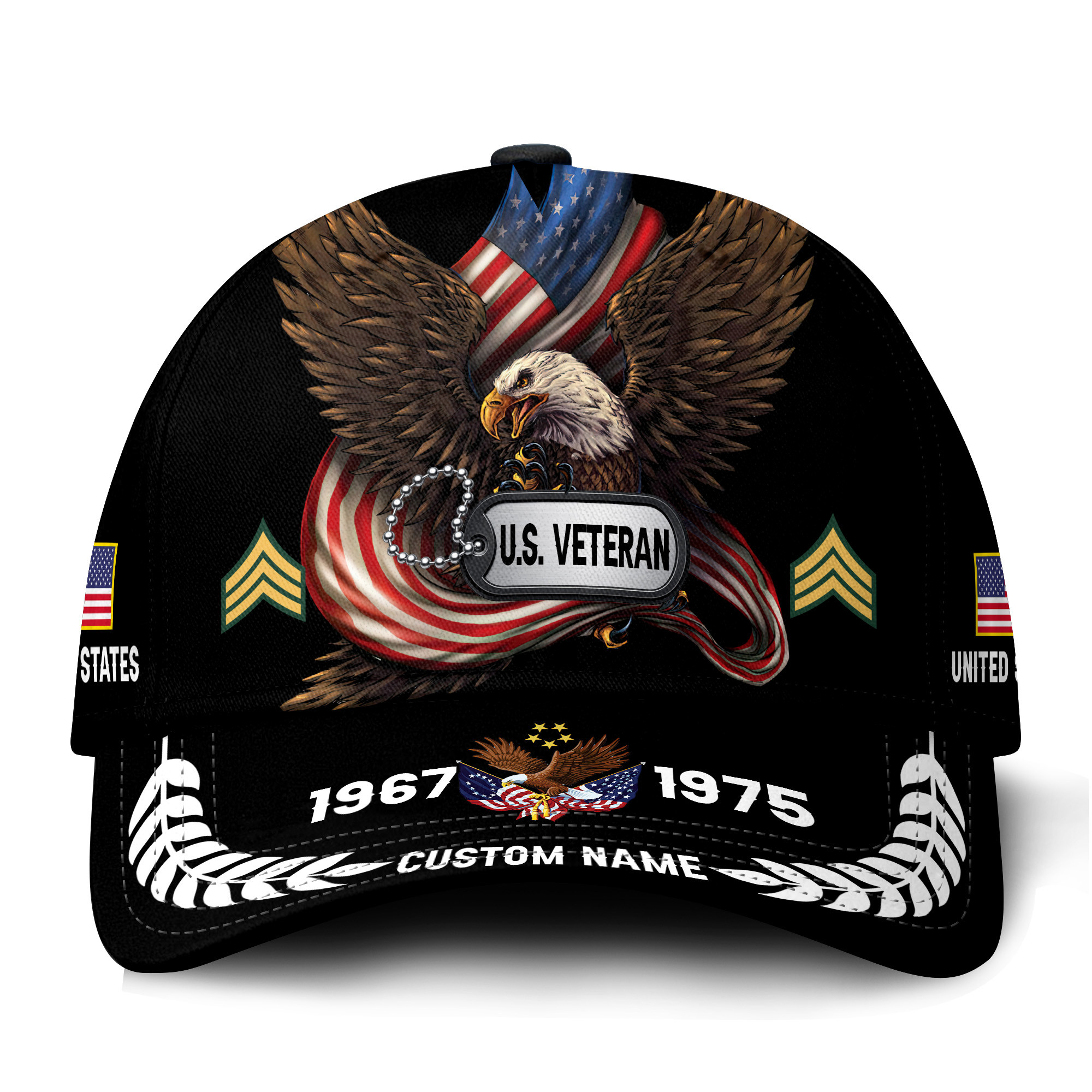 Premium Custom US Veteran Hat VPVC021357, Cap For US Veterans, Gifts For Veterans Day, Father’s Day