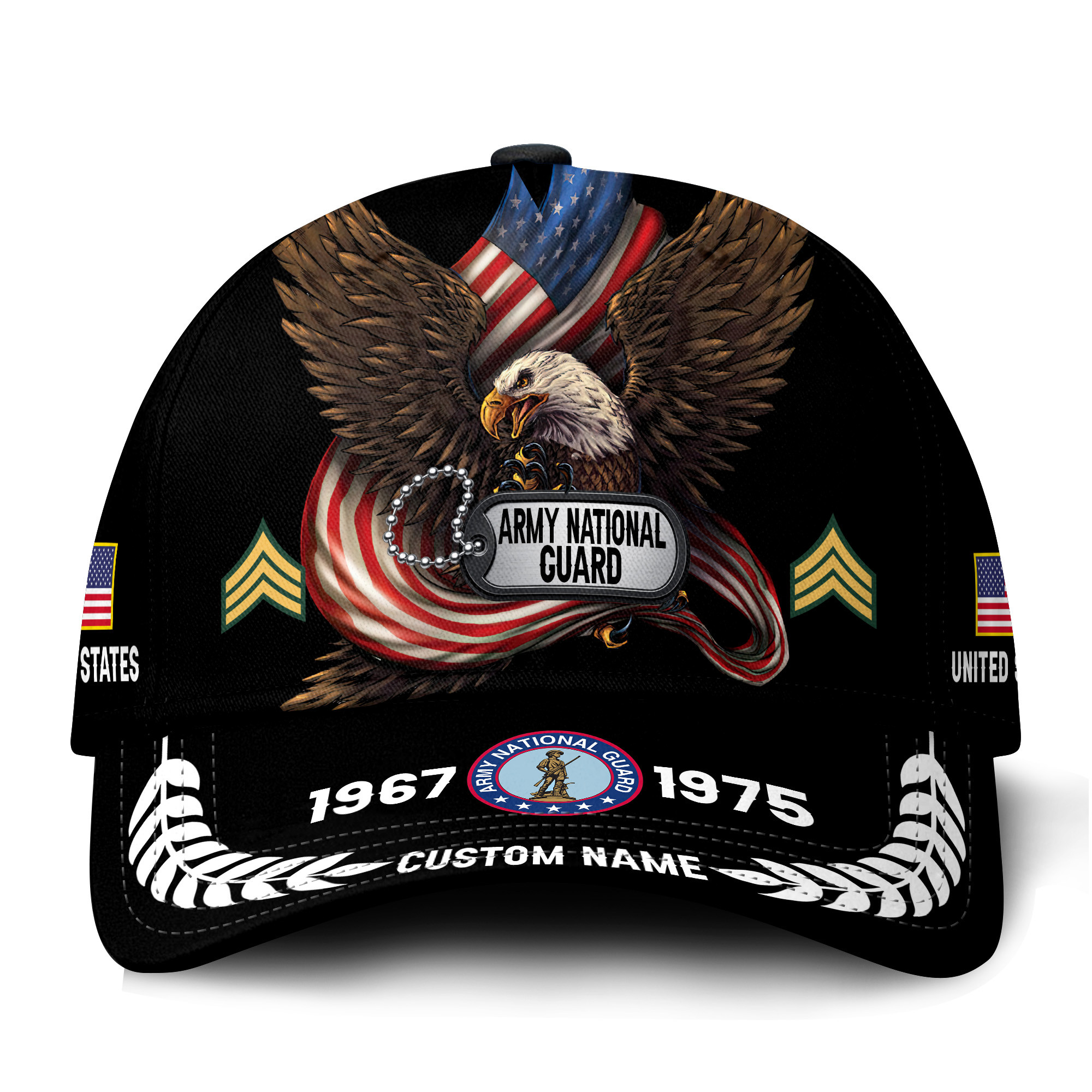 Premium Custom Army National Guard Veteran Hat VPVC021358, Cap For Army National Guard Veteran, Gifts For Veterans Day, Father’s Day